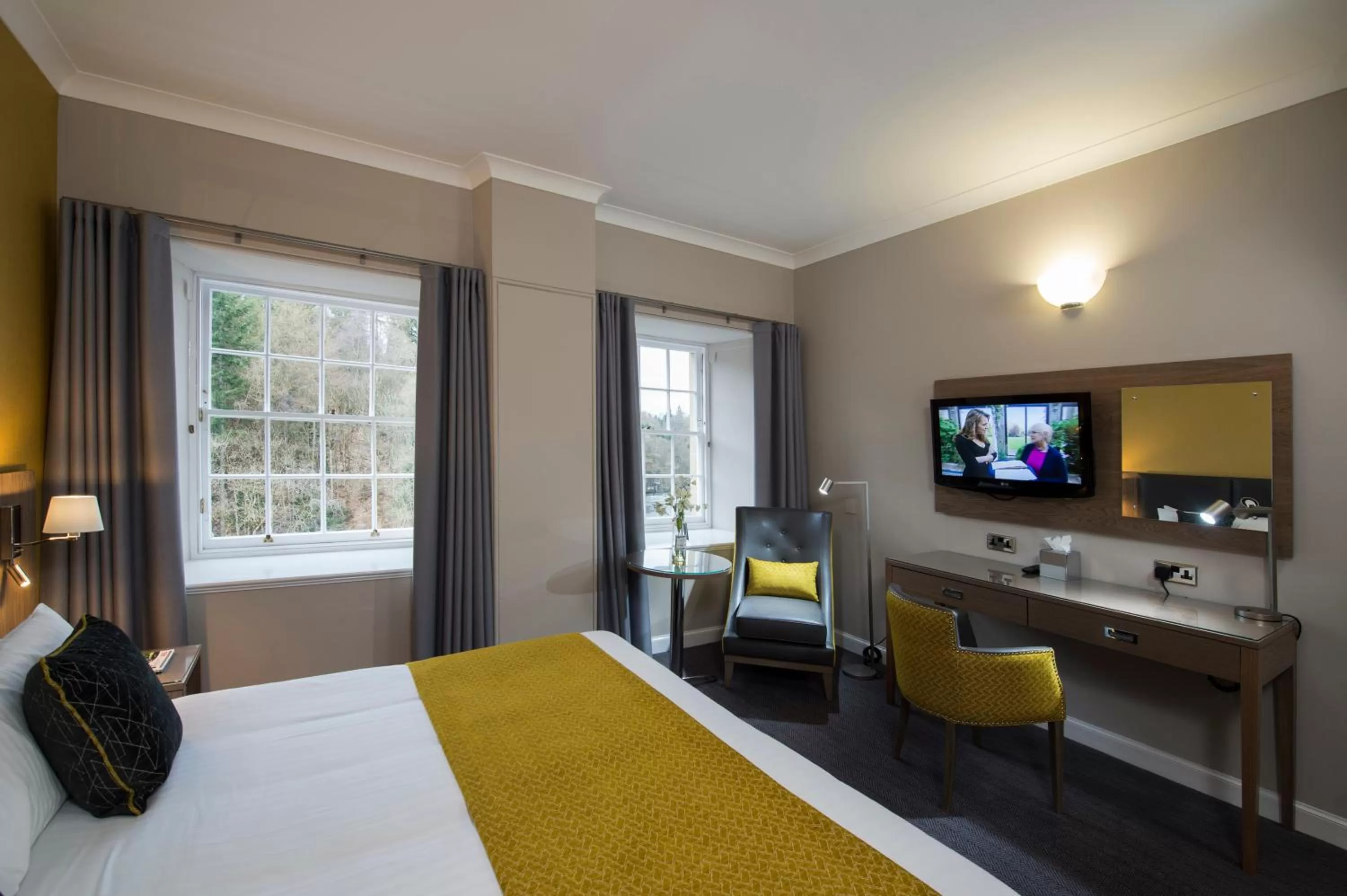 Standard Double Room - single occupancy in New Lanark Mill Hotel