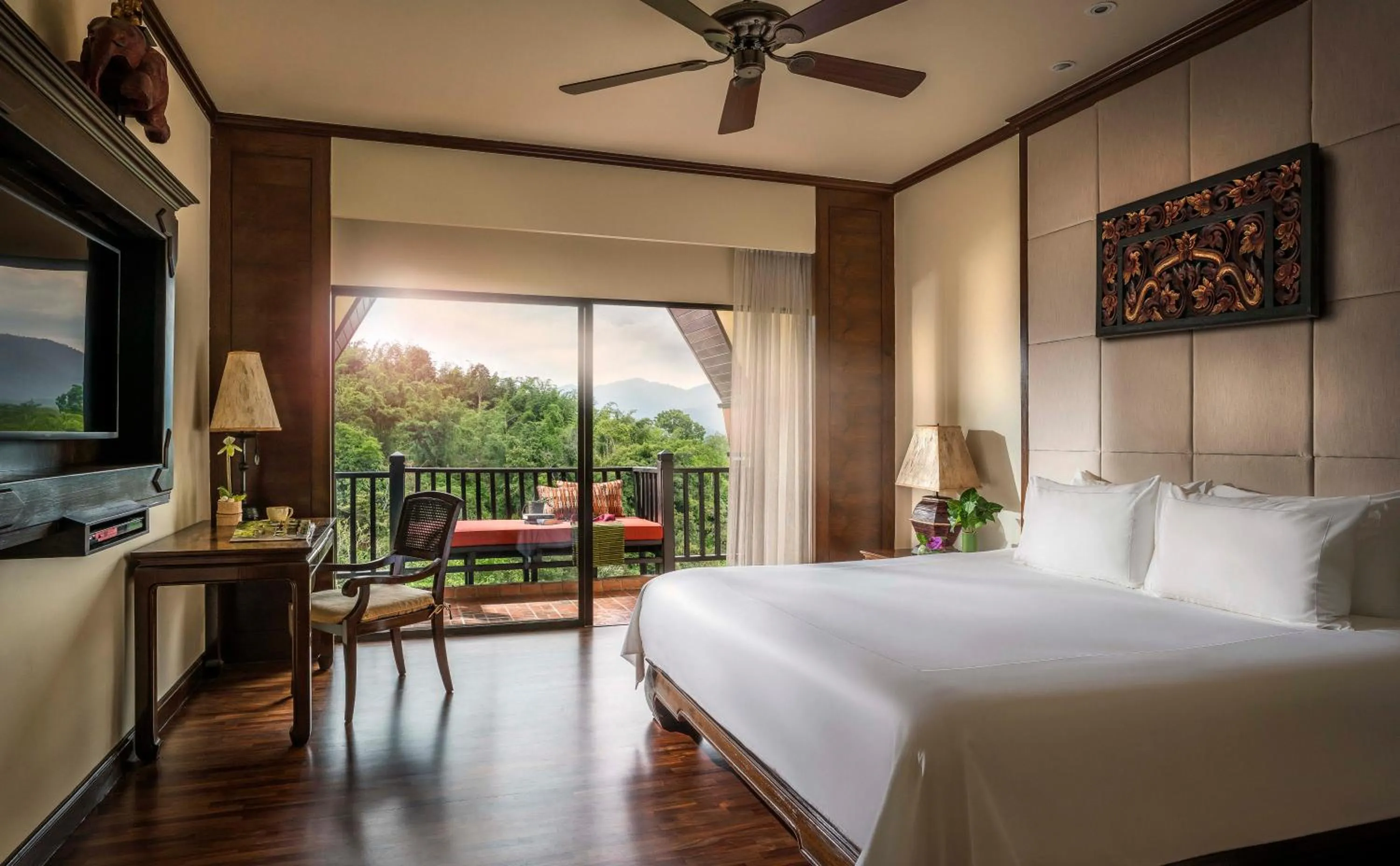 Deluxe Three Country View in Anantara Golden Triangle Elephant Camp & Resort