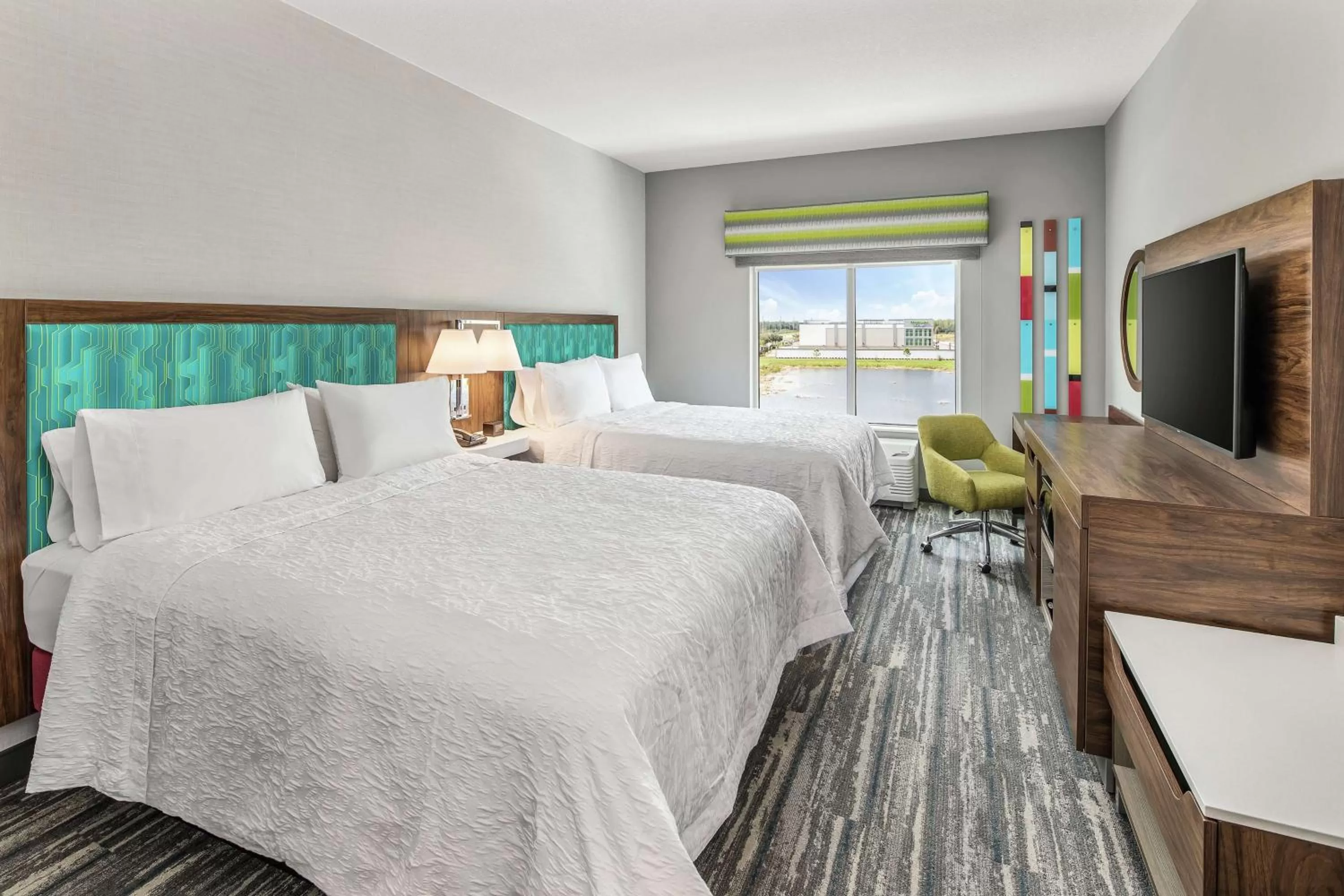 Queen Room with Two Queen Beds - Hearing Access/Non-Smoking in Hampton Inn Odessa Trinity