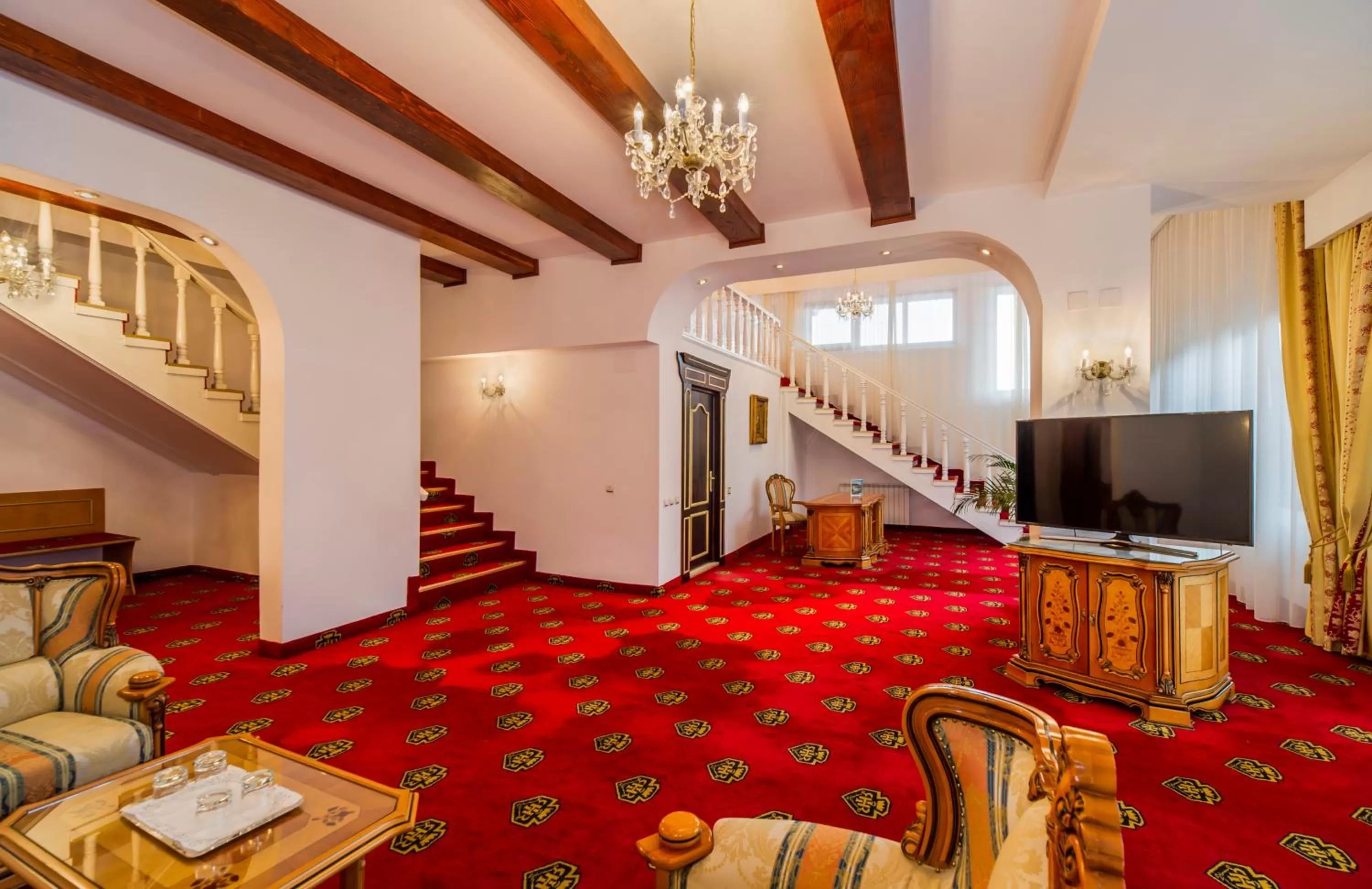 Deluxe Suite with Sauna and Balcony - single occupancy in Aurelius Imparatul Romanilor Hotel & SPA