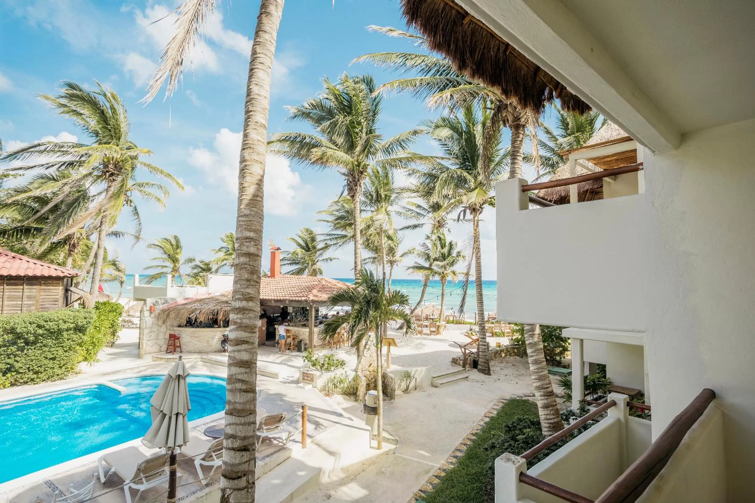 Pool View Room - King Bed in Petit Lafitte Beach Front Hotel & Bungalows