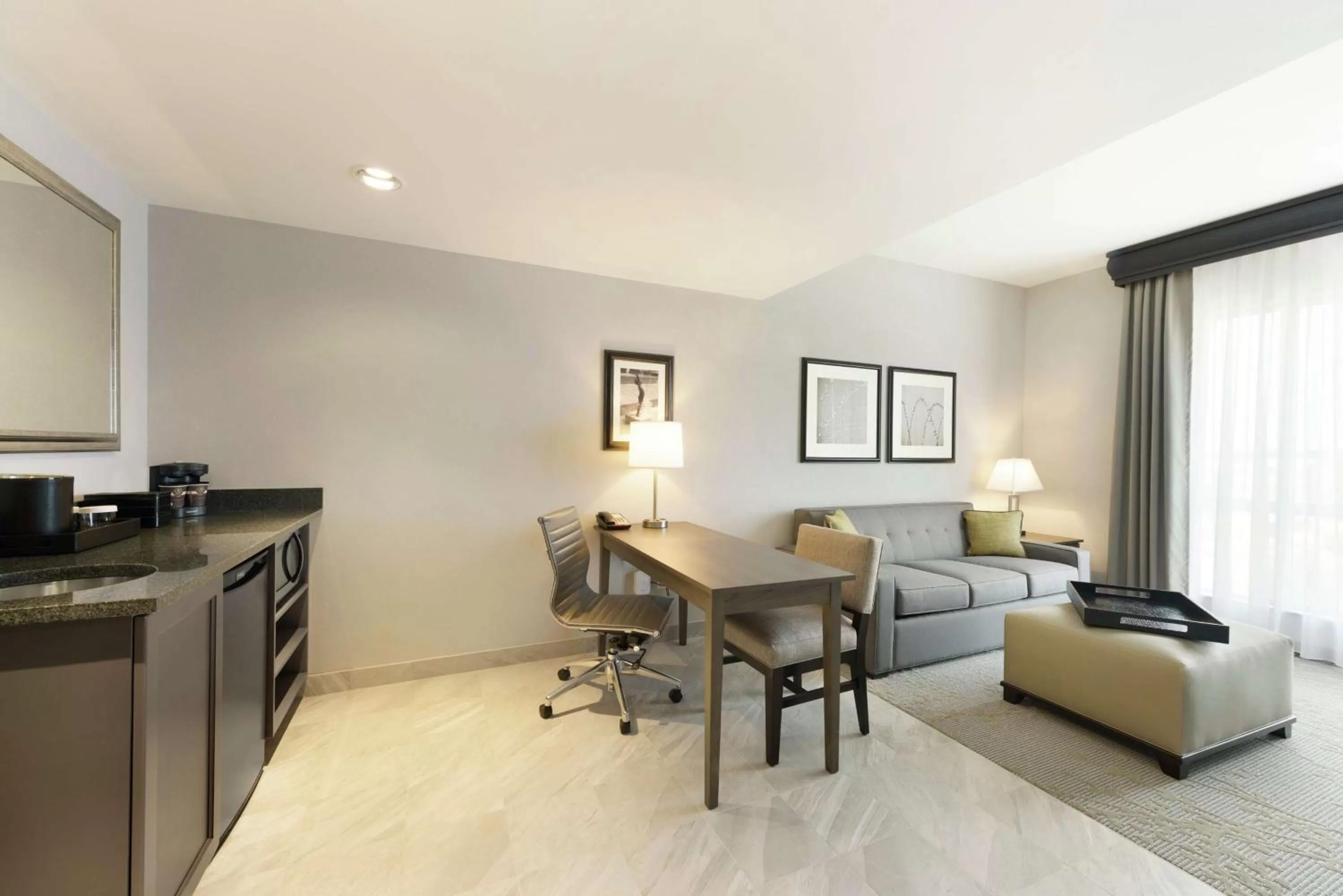 Suite with Two Queen Beds and Roll-in Shower - Mobility and Hearing Access in Embassy Suites Charlotte/Ayrsley