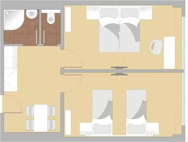 Two-Bedroom Apartment in Hotel Energie