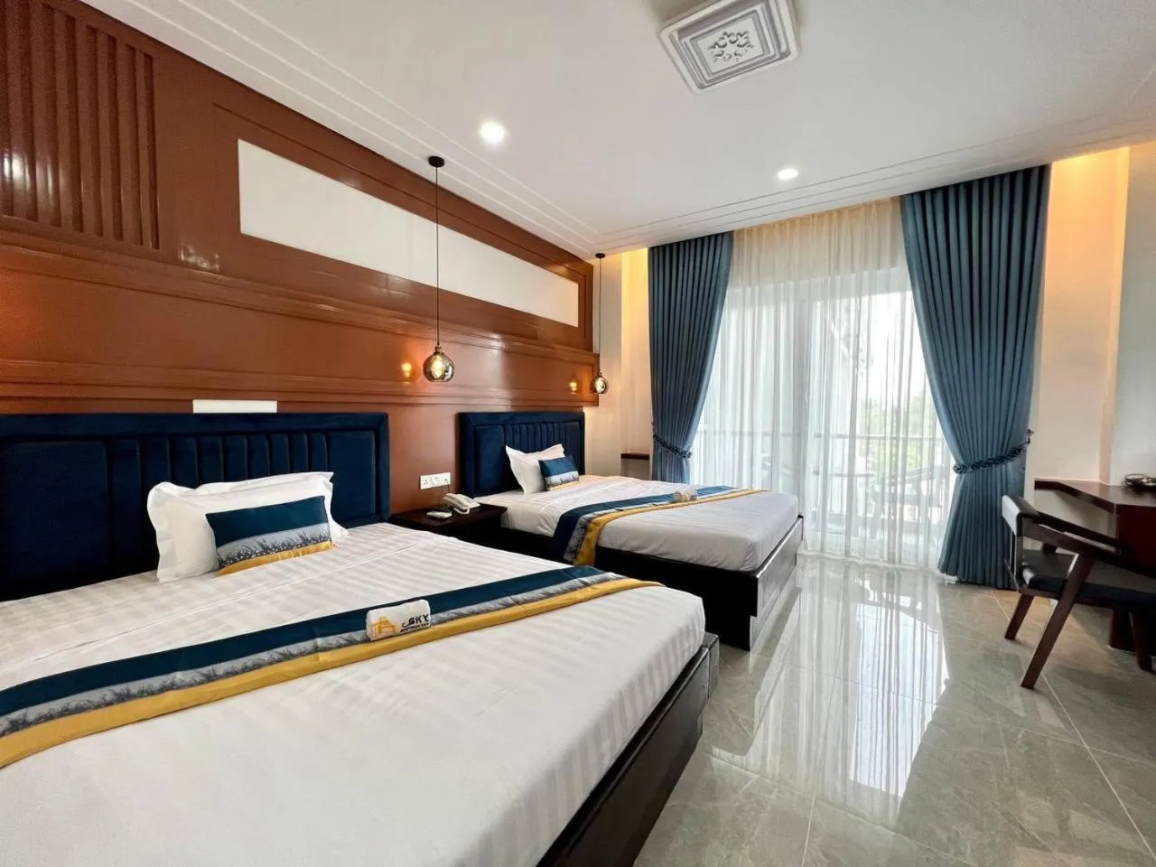 Superior Twin Room in Sky Boutique Kampot