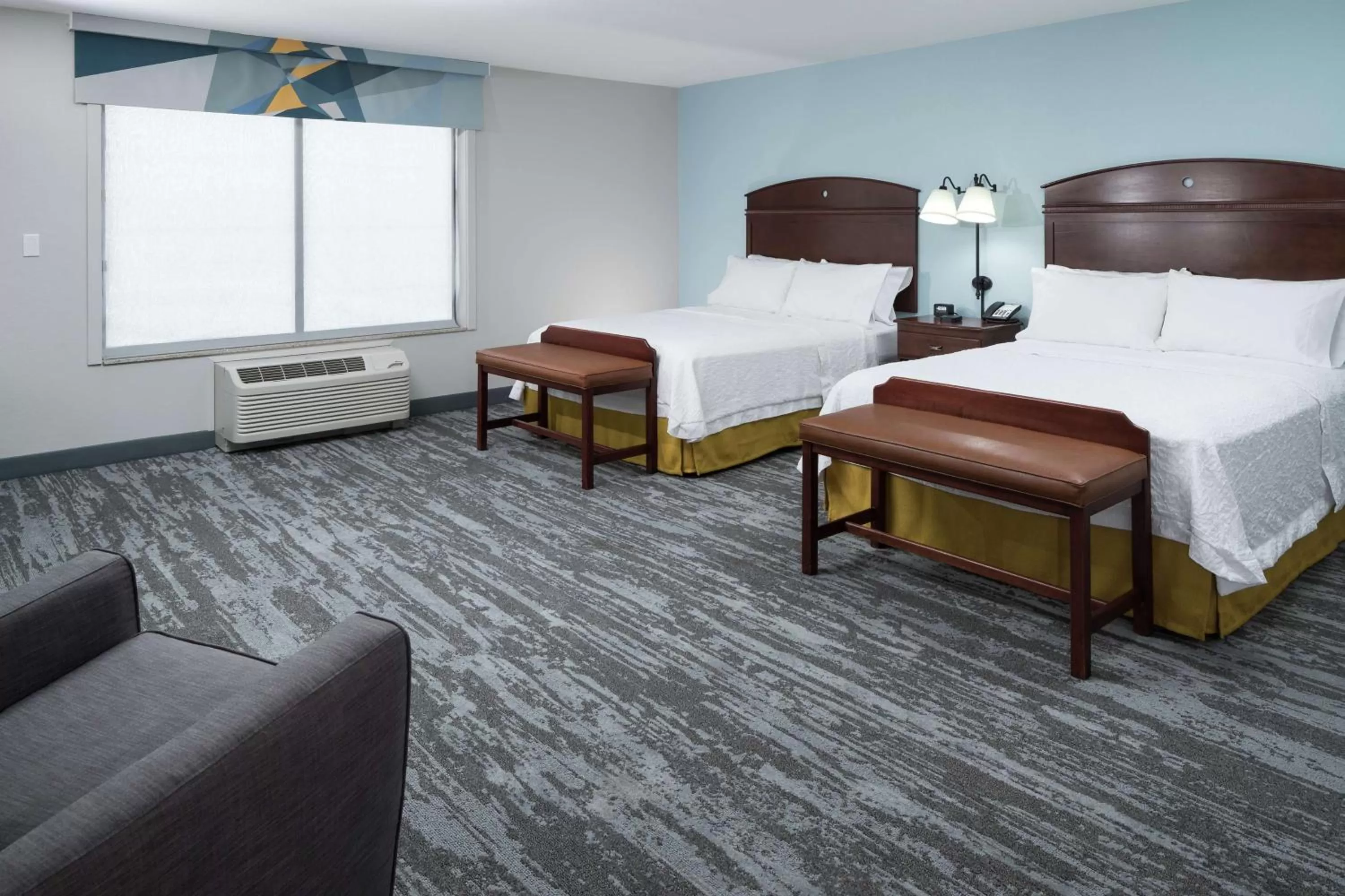 Queen Room with Two Queen Beds - Mobility Access/Non-Smoking in Hampton Inn & Suites Rochester-North