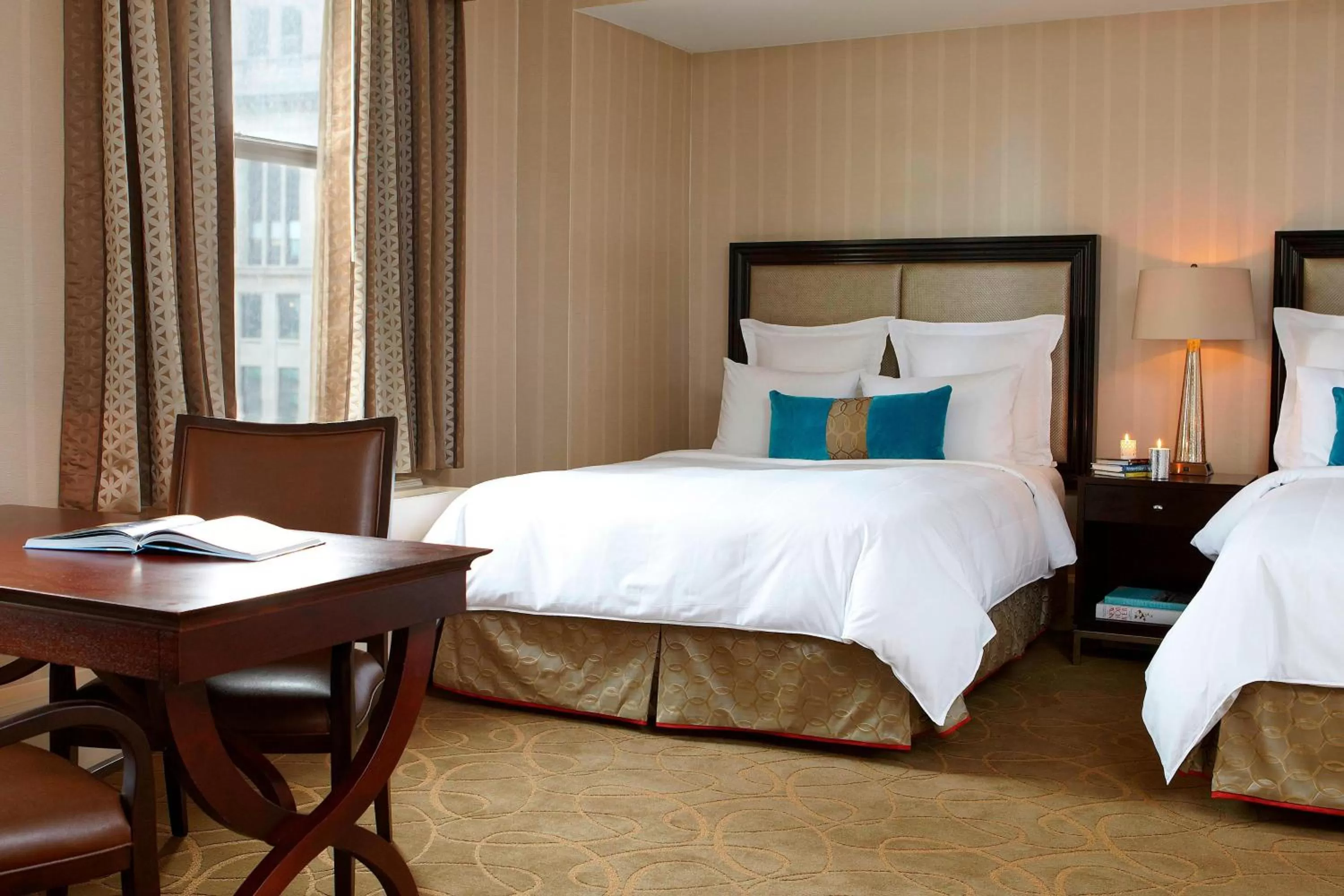 Deluxe Room with Two Queen Beds overlooking the Public Square in Hotel Cleveland Autograph Collection