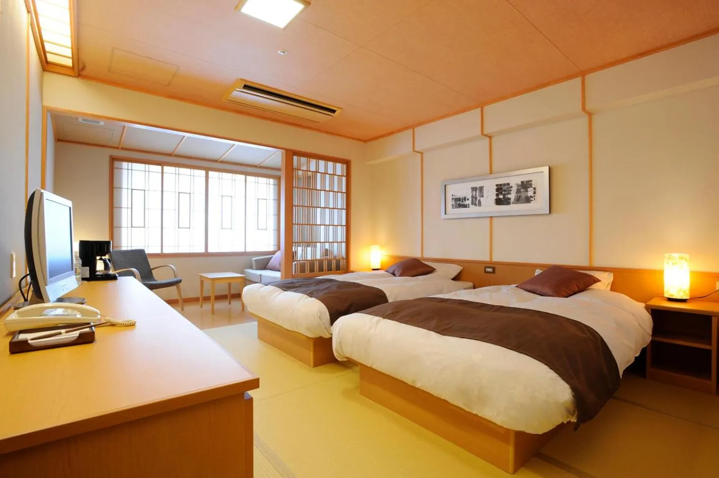 Twin Room in Hotel Taisetsu