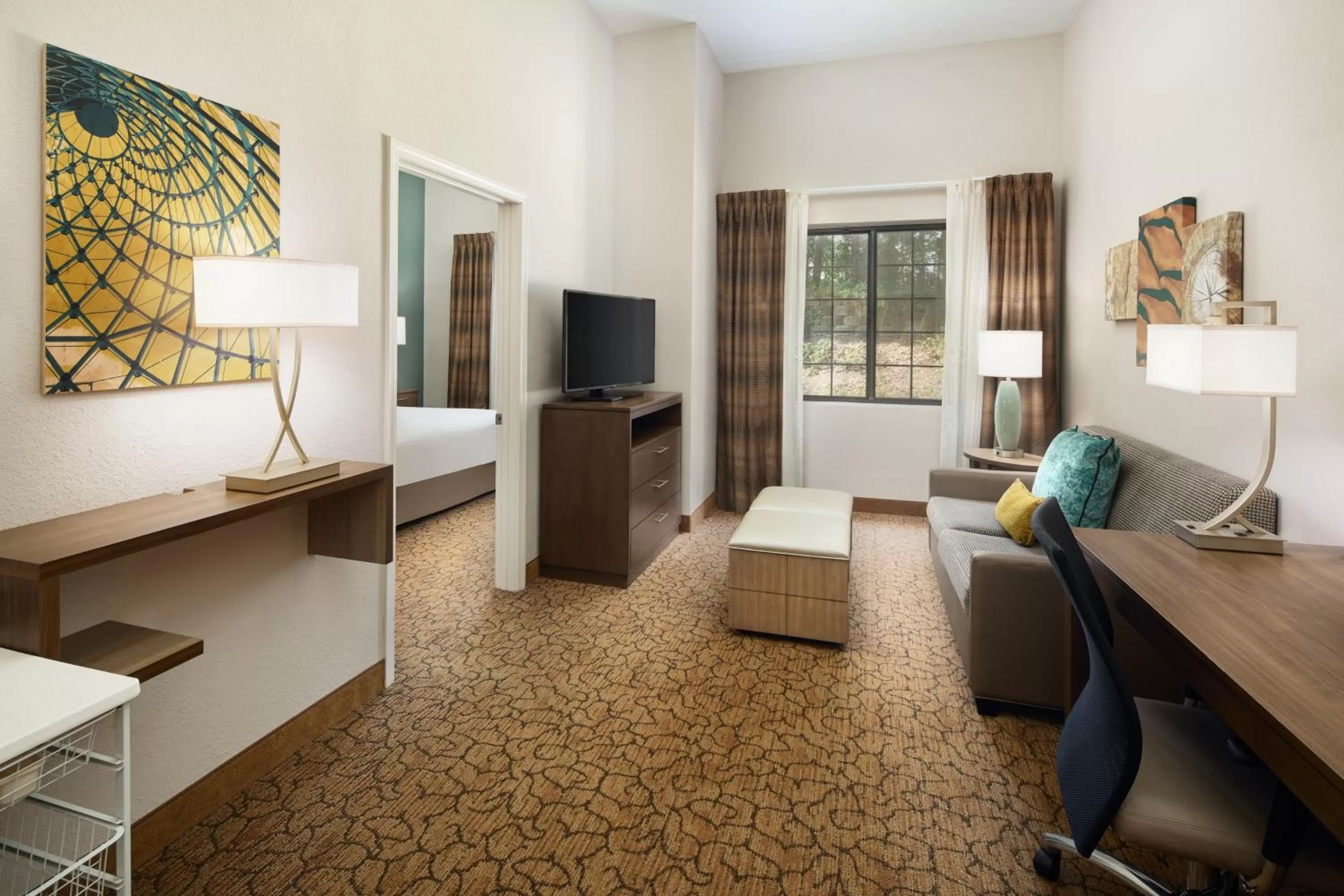 King Studio Suite with Hearing Accessible Tub in Staybridge Suites Of Durham - Chapel Hill - RTP by IHG