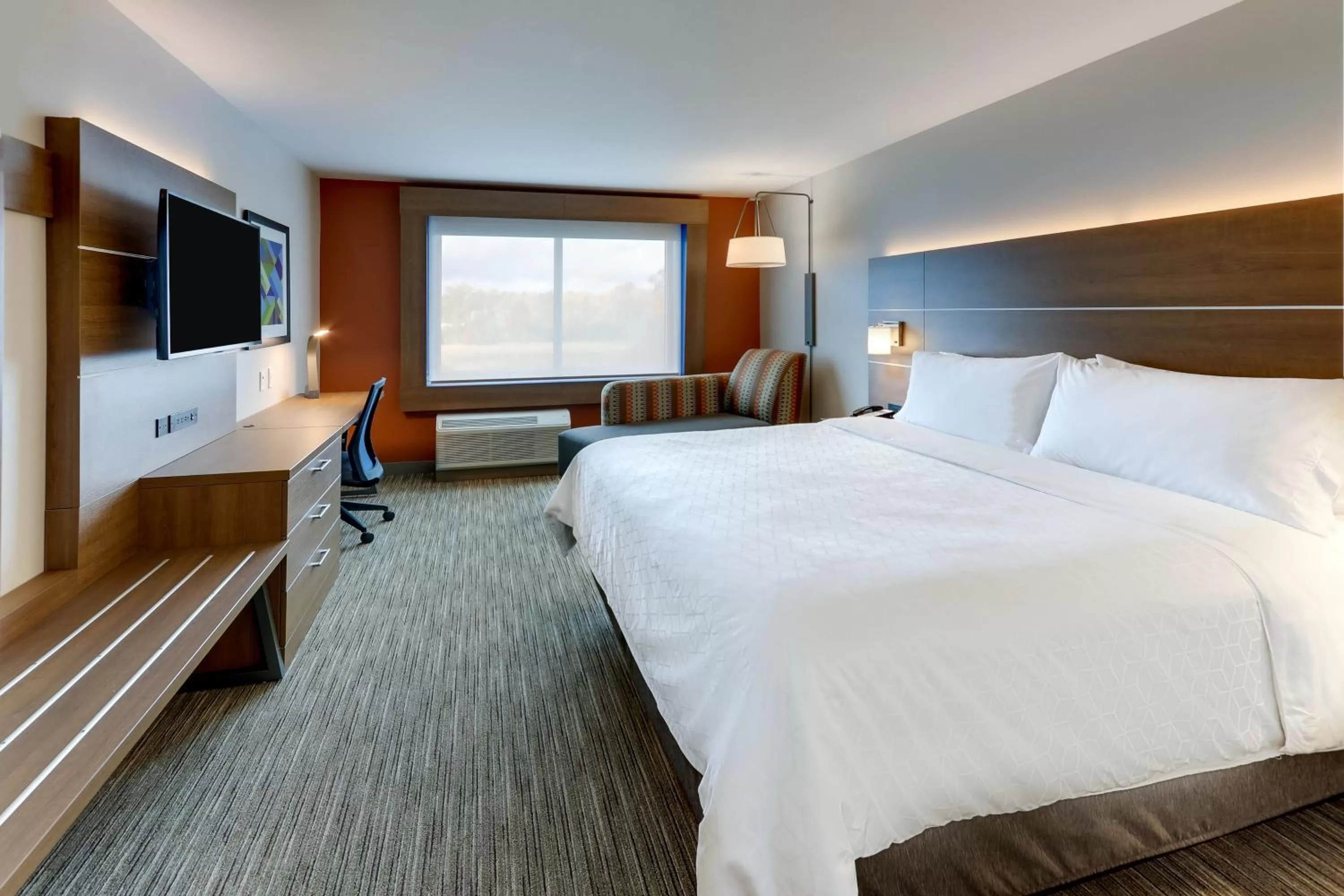Standard King Room with Mobility Accessible Roll-In Shower in Holiday Inn Express & Suites - Middletown - Goshen by IHG