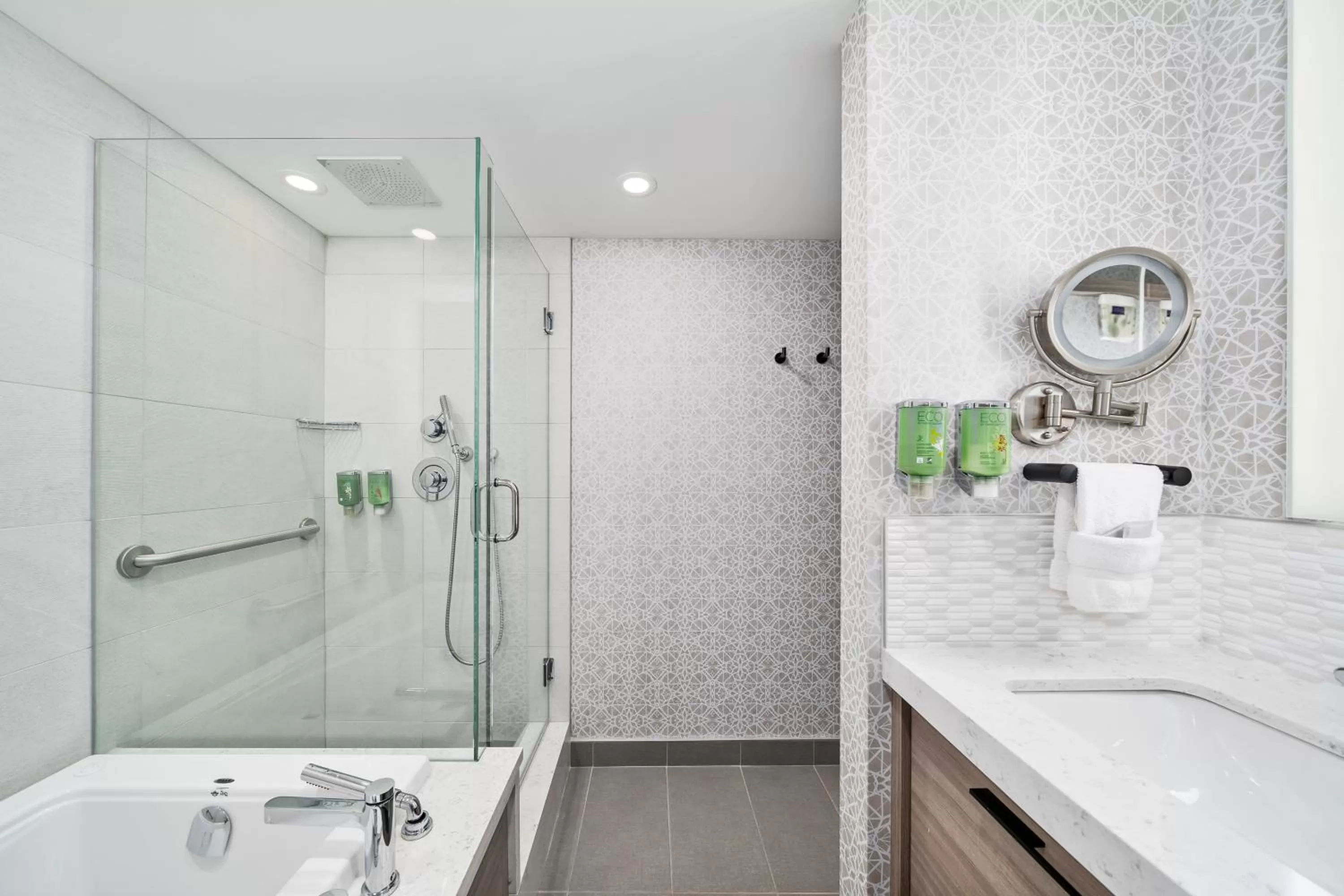 Shower in Lake Louise Inn