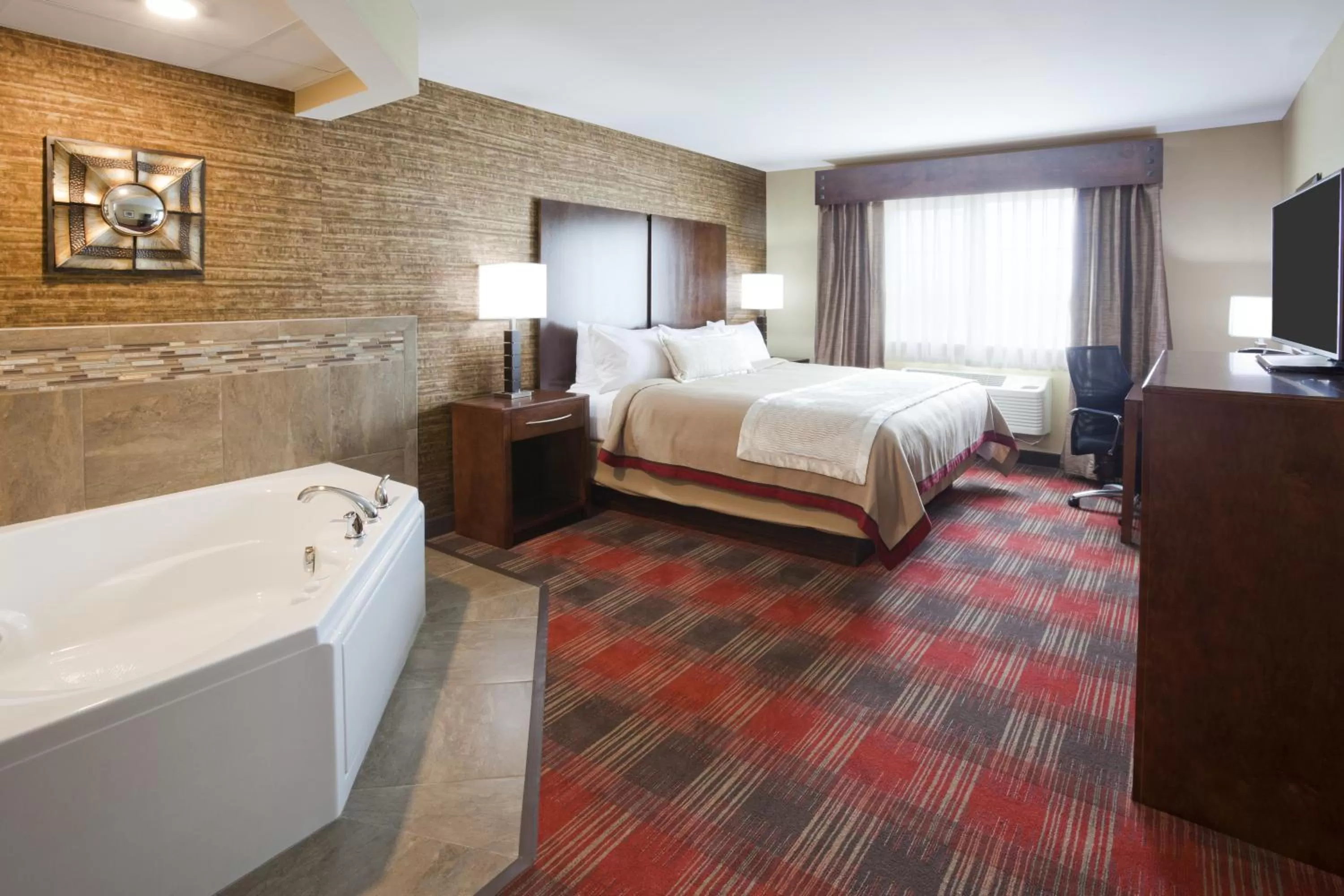King Suite with Spa Bath in Gateway Park Hotel and Suites - Sioux Falls -Tea