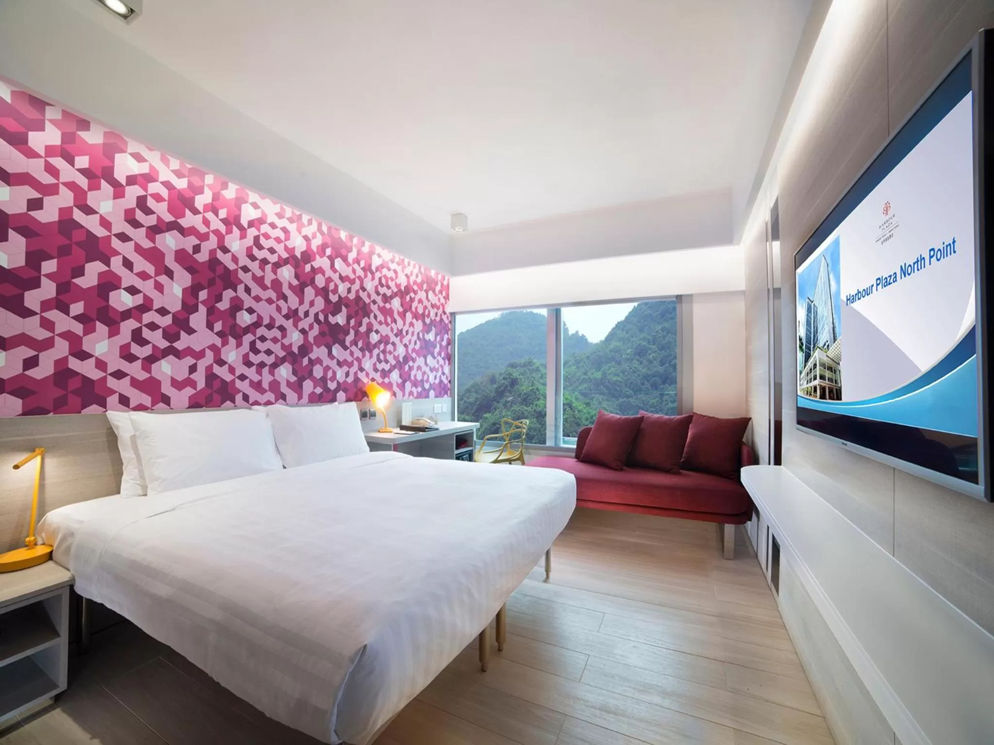 Premier Double or Twin Room with Hill View in Harbour Plaza North Point