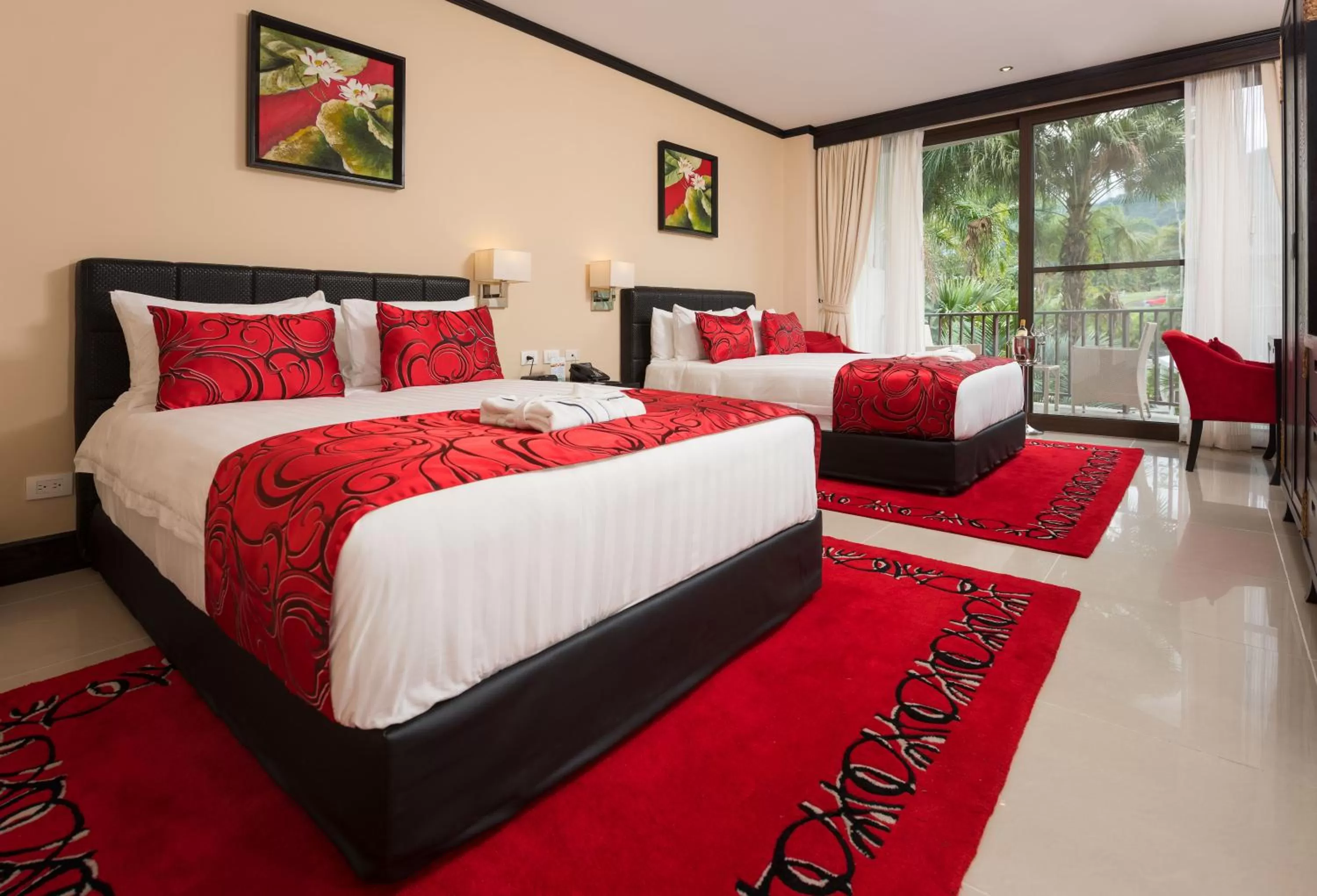  Deluxe Queen Room with Volcano View  in The Royal Corin Thermal Water Spa & Resort - Adults Only