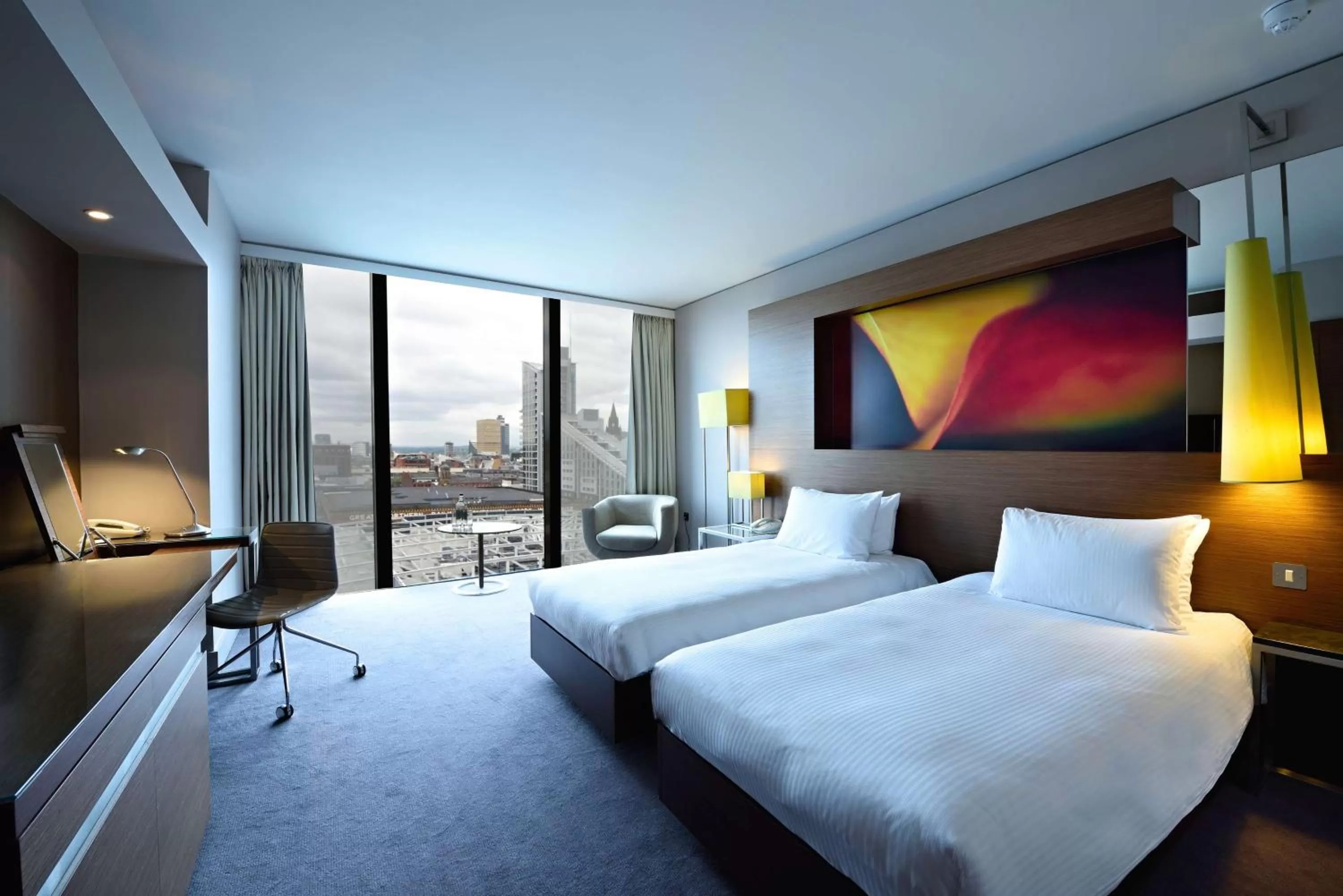 Twin Room in Hilton Manchester Deansgate