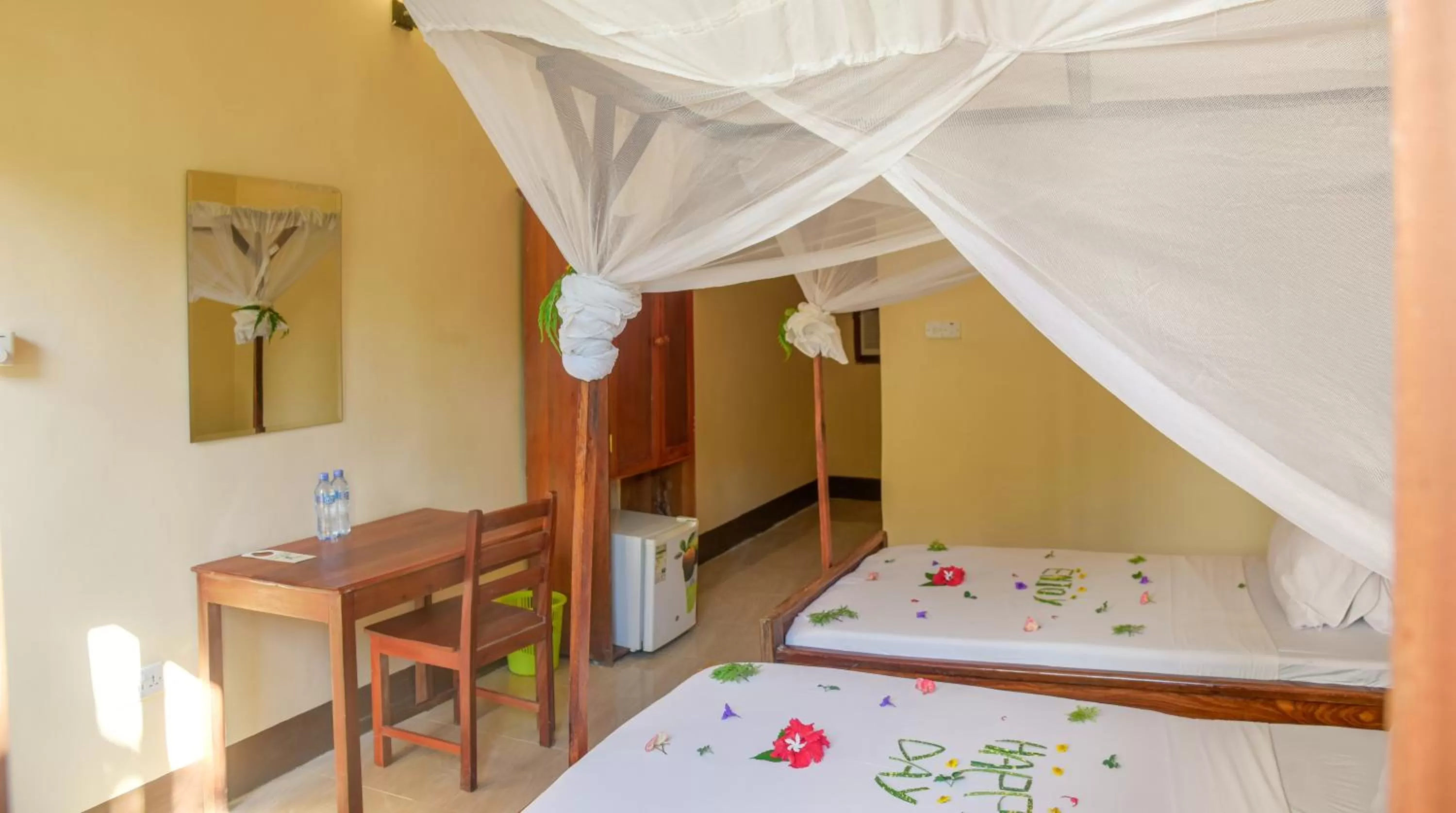 Twin Room with Sea View - single occupancy in Amaan Beach Bungalows