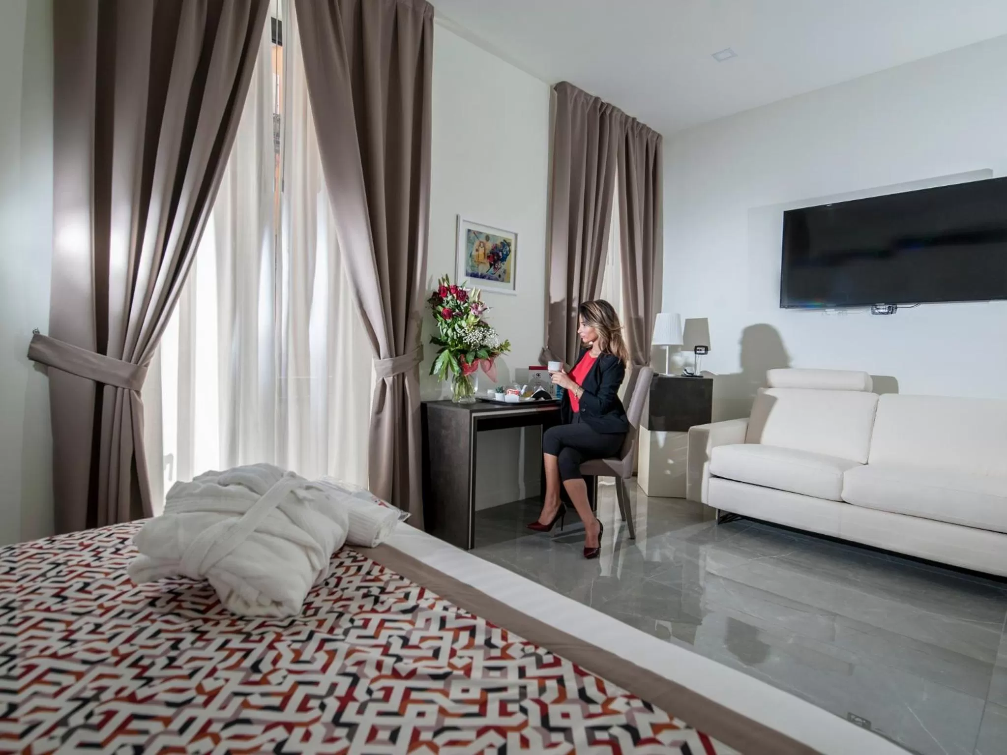 Superior Double Room with Balcony in Palazzo Firenze