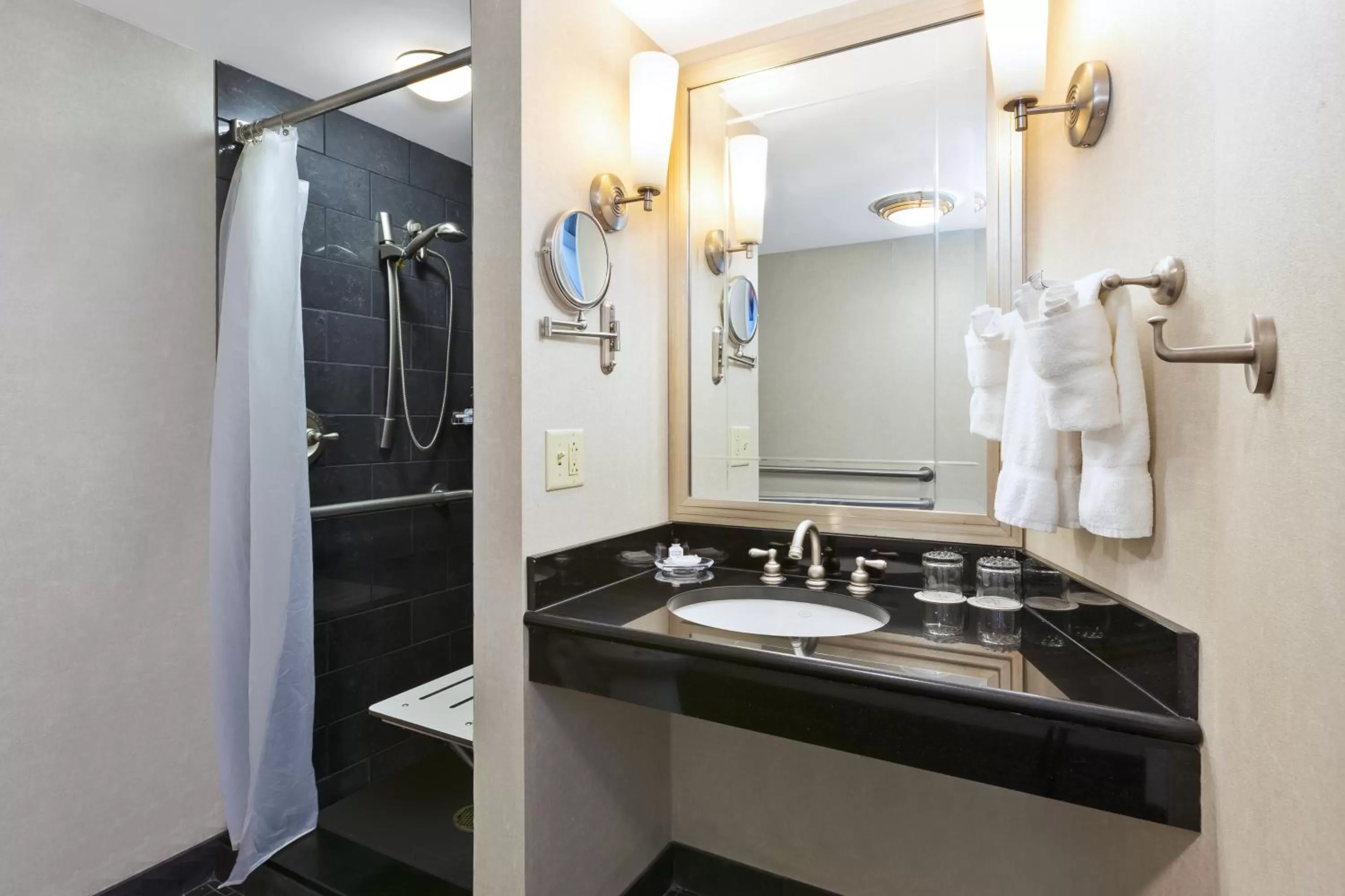Bathroom in Crowne Plaza Syracuse by IHG