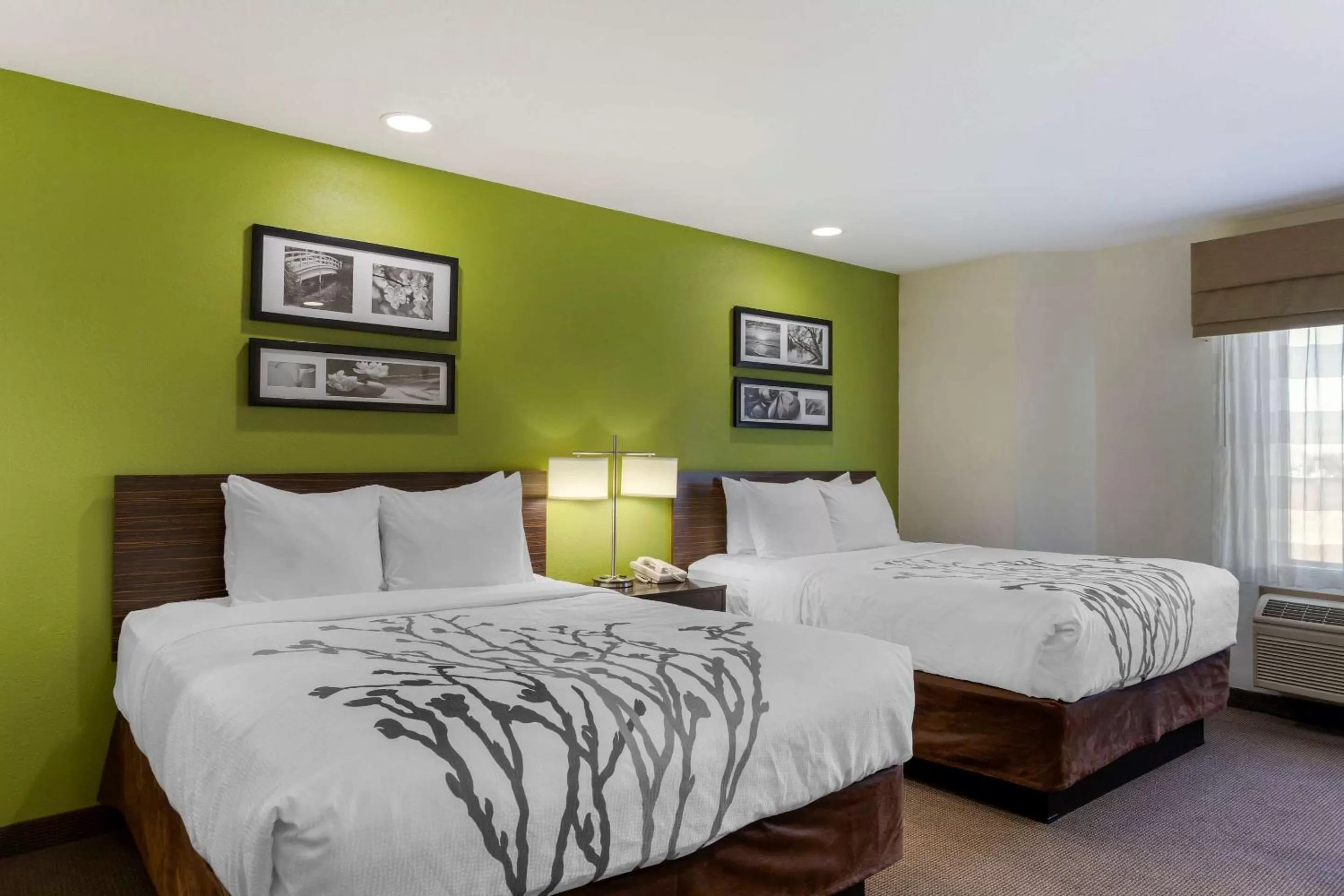 Queen Room with Two Queen Beds - Non-Smoking in Sleep Inn Ontario