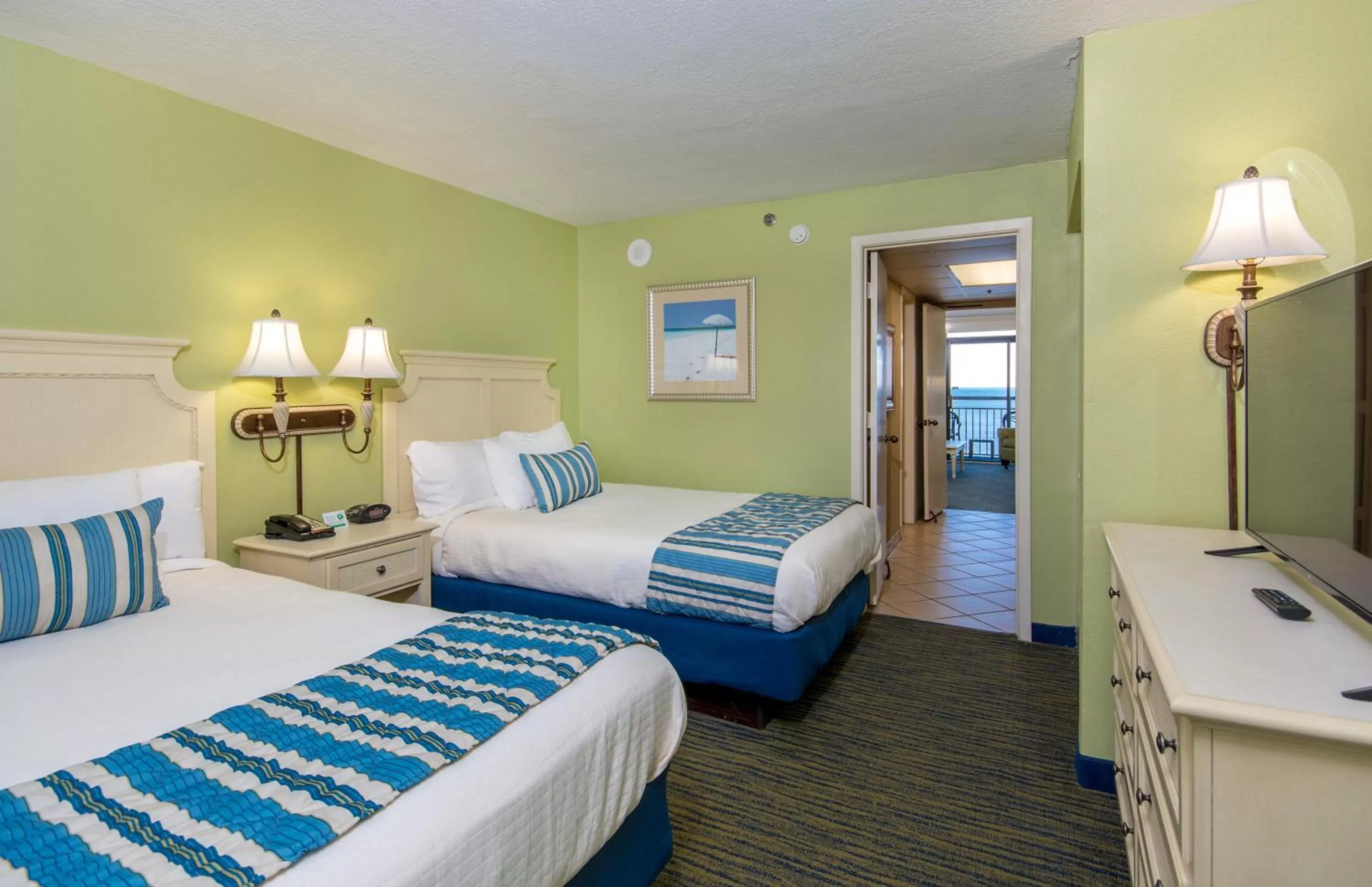 Oceanfront One Bedroom Double Suite in Caribbean Resort Myrtle Beach