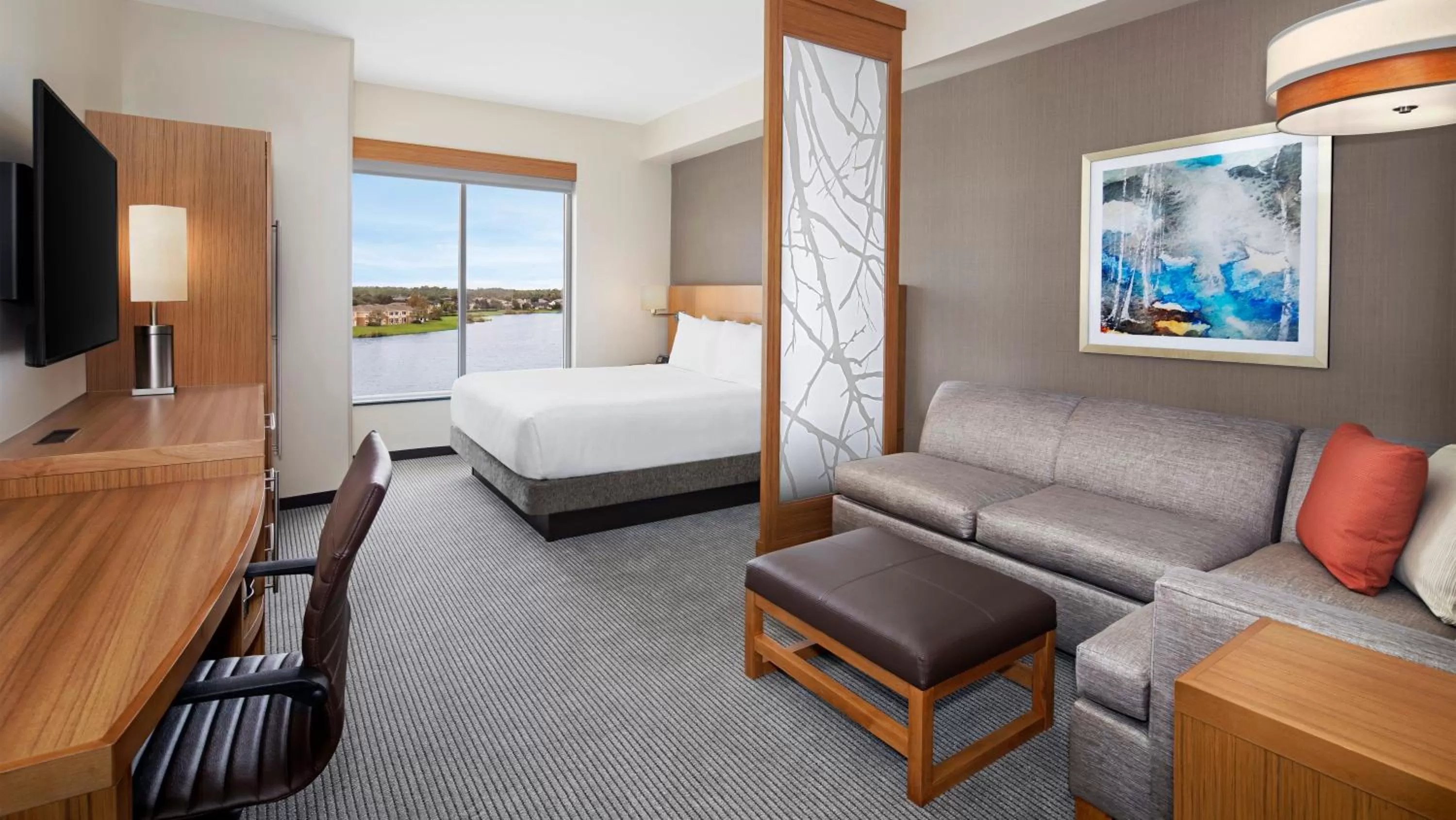 King Room with Sofa Bed and Roll-In Shower - Disability Access in Hyatt Place Jacksonville St. Johns Town Center