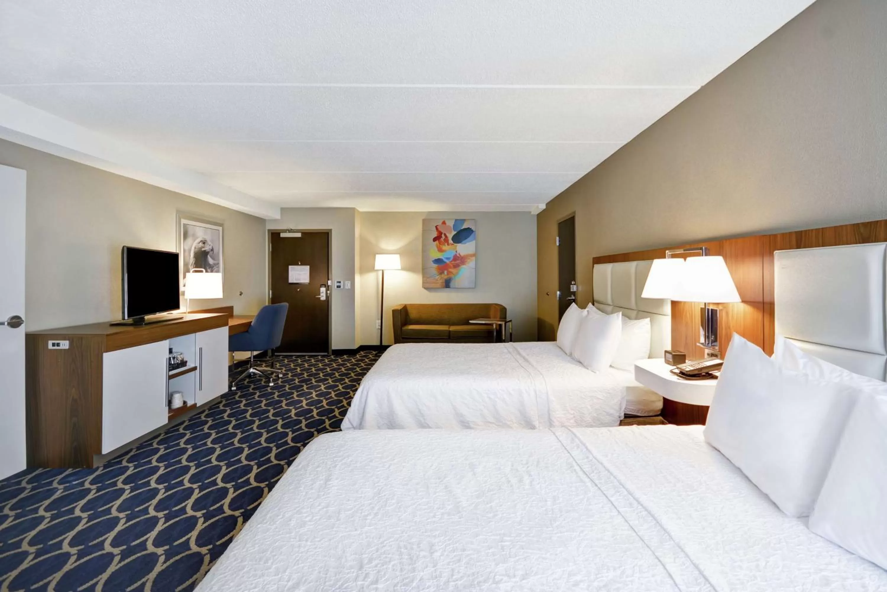 Queen Room with Two Queen Beds - Hearing Accessible/Non-Smoking in Hampton Inn Auburn