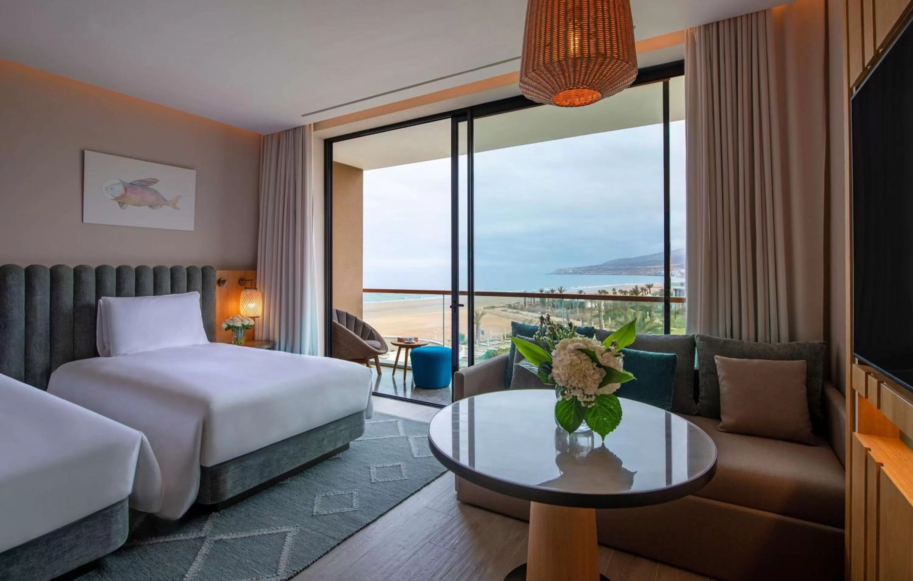 Twin Room with Ocean View in Hyatt Regency Taghazout