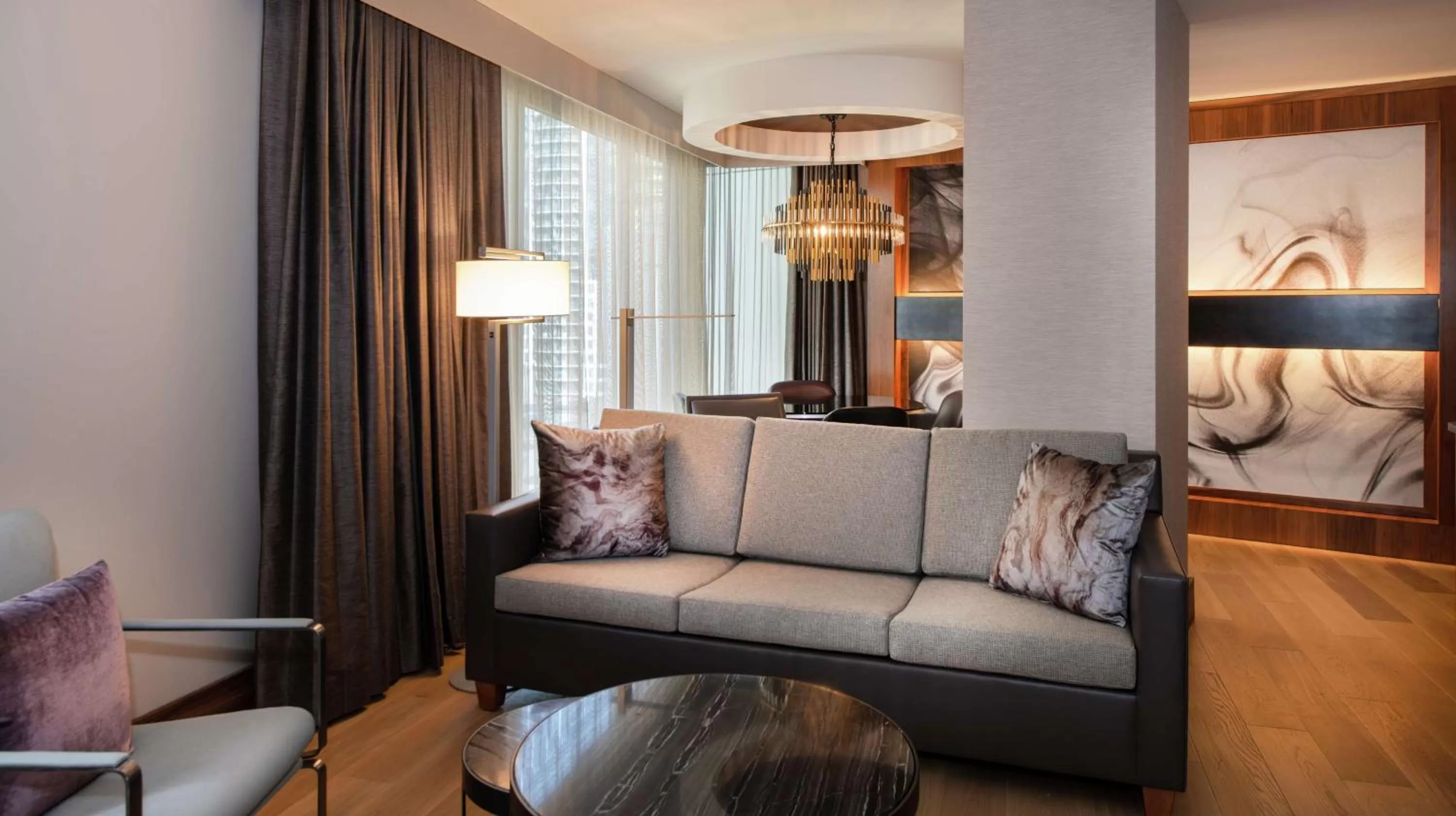 One-Bedroom King Suite with Water view in The Charter Hotel Seattle, Curio Collection By Hilton