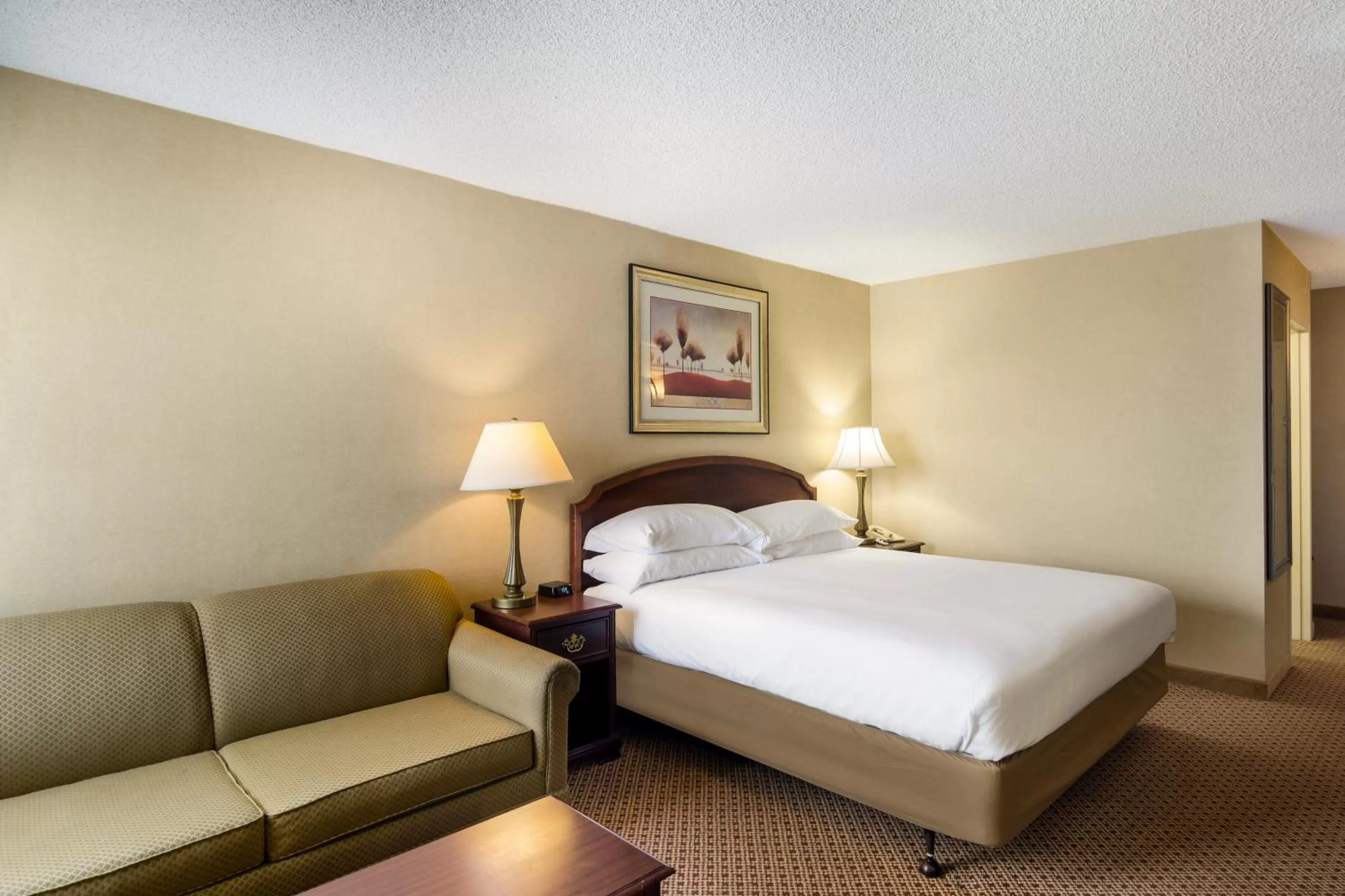 Accessible King Bed Roll-In Shower in Red Lion Hotel Cheyenne