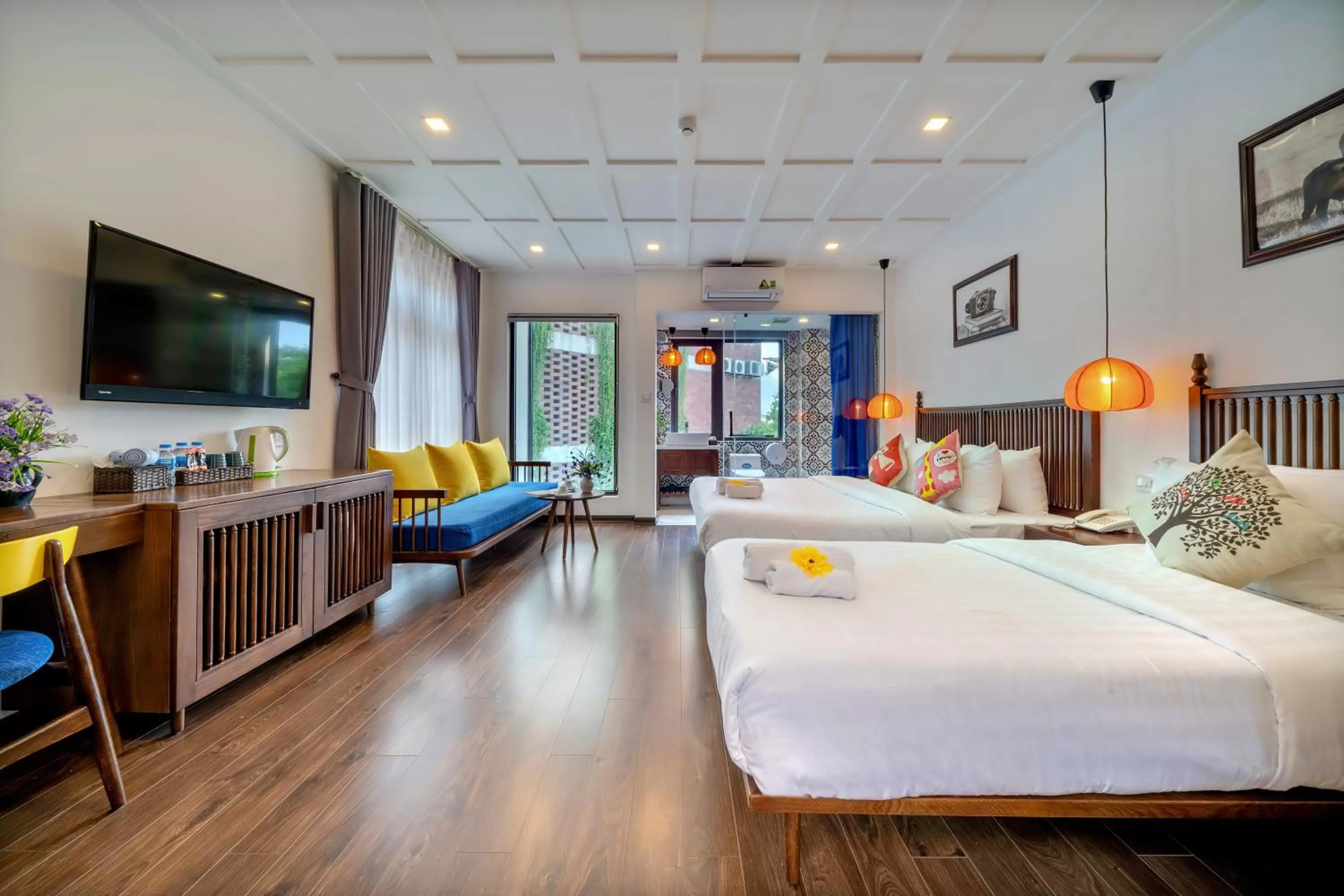 Luxury Triple Room with Garden View in Son Trang Hotel Hoi An