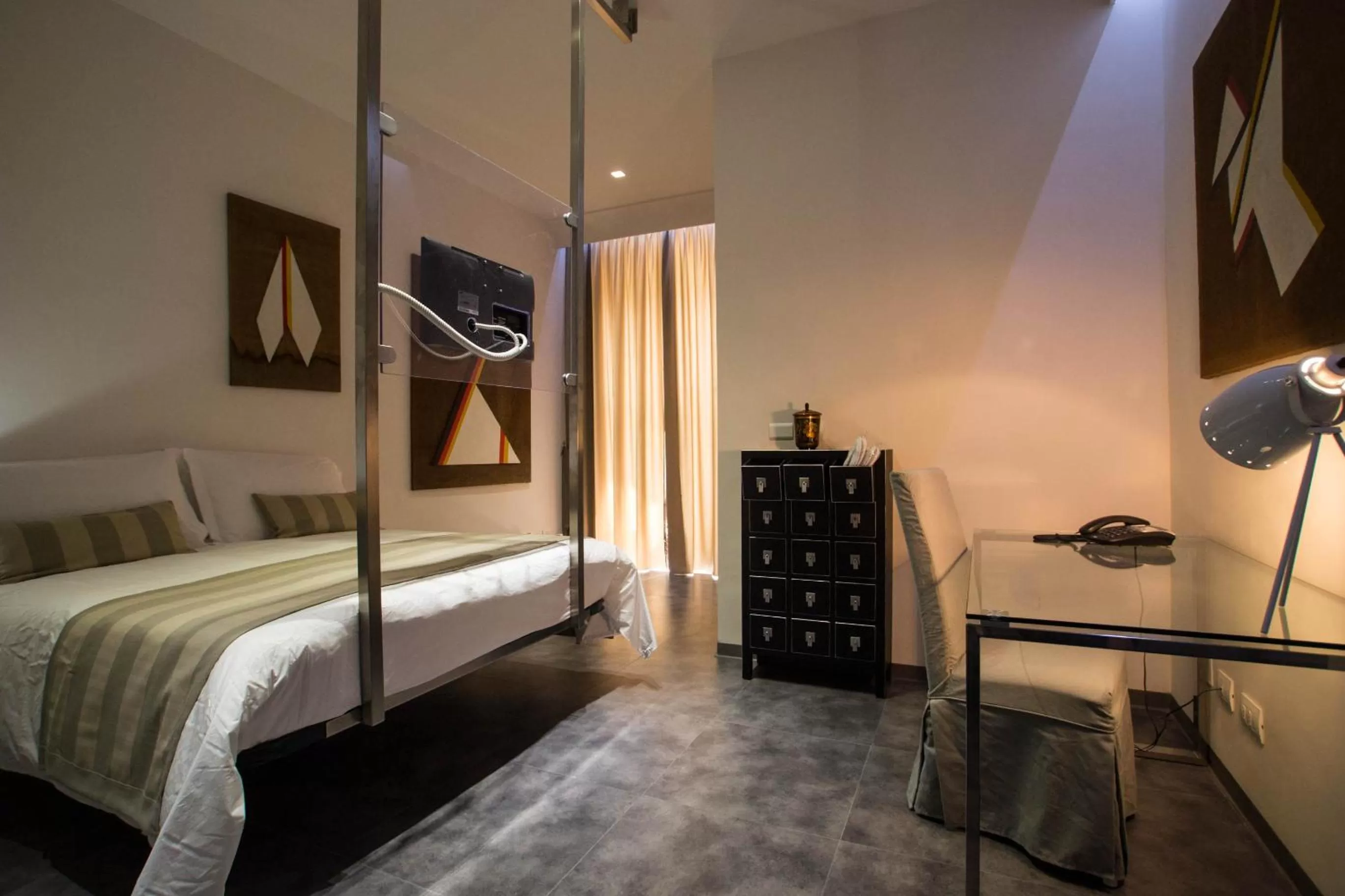 Bed in Hotel Santa Brigida