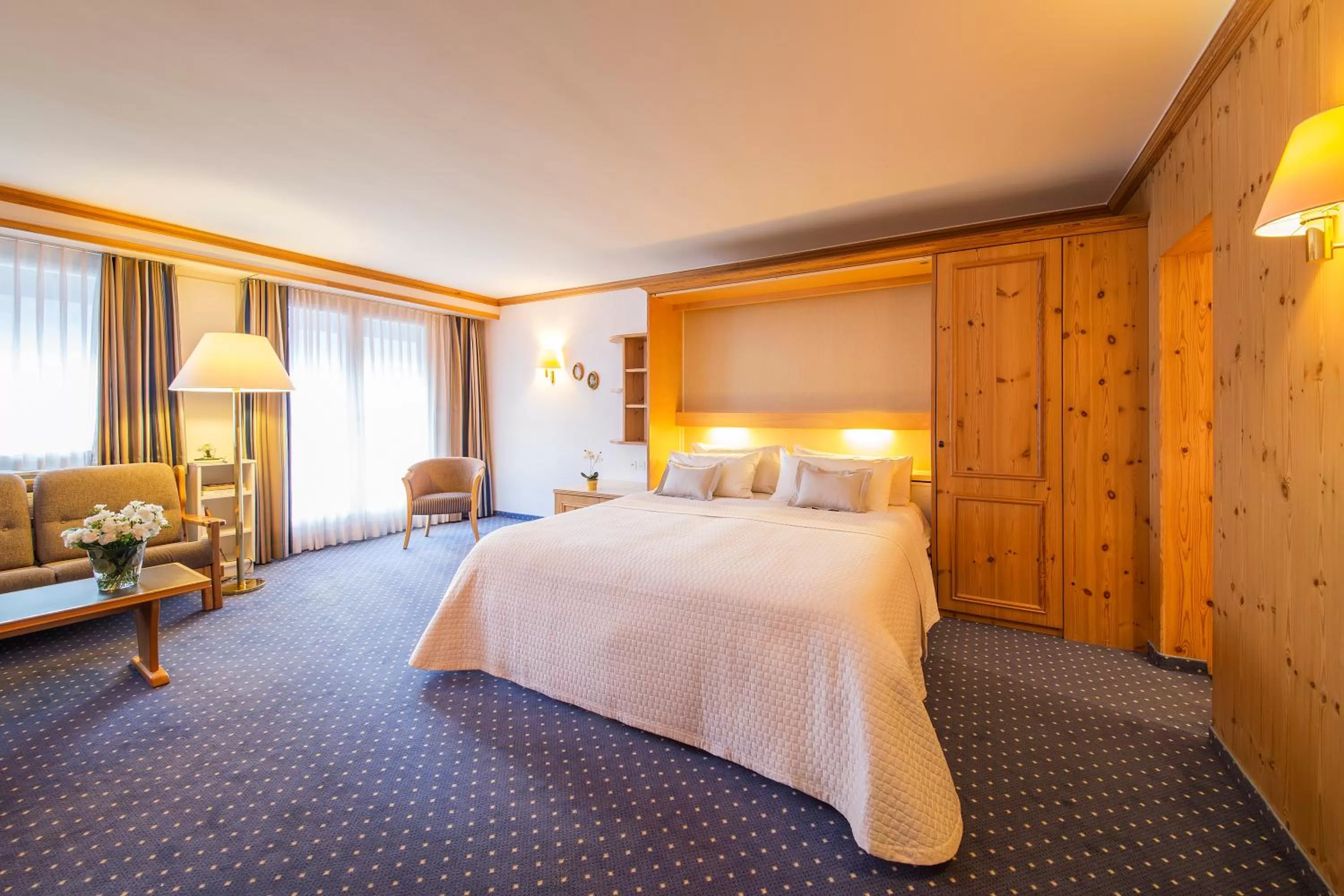 Deluxe Double Room with Balcony in Hotel Europa St. Moritz