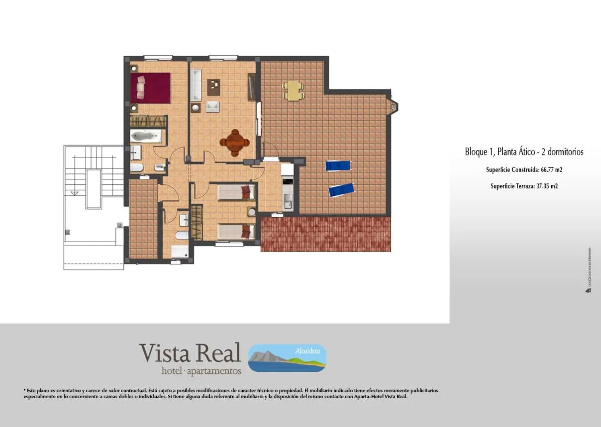 One-Bedroom Apartment (2 Adults) in Apartamentos Vista Real