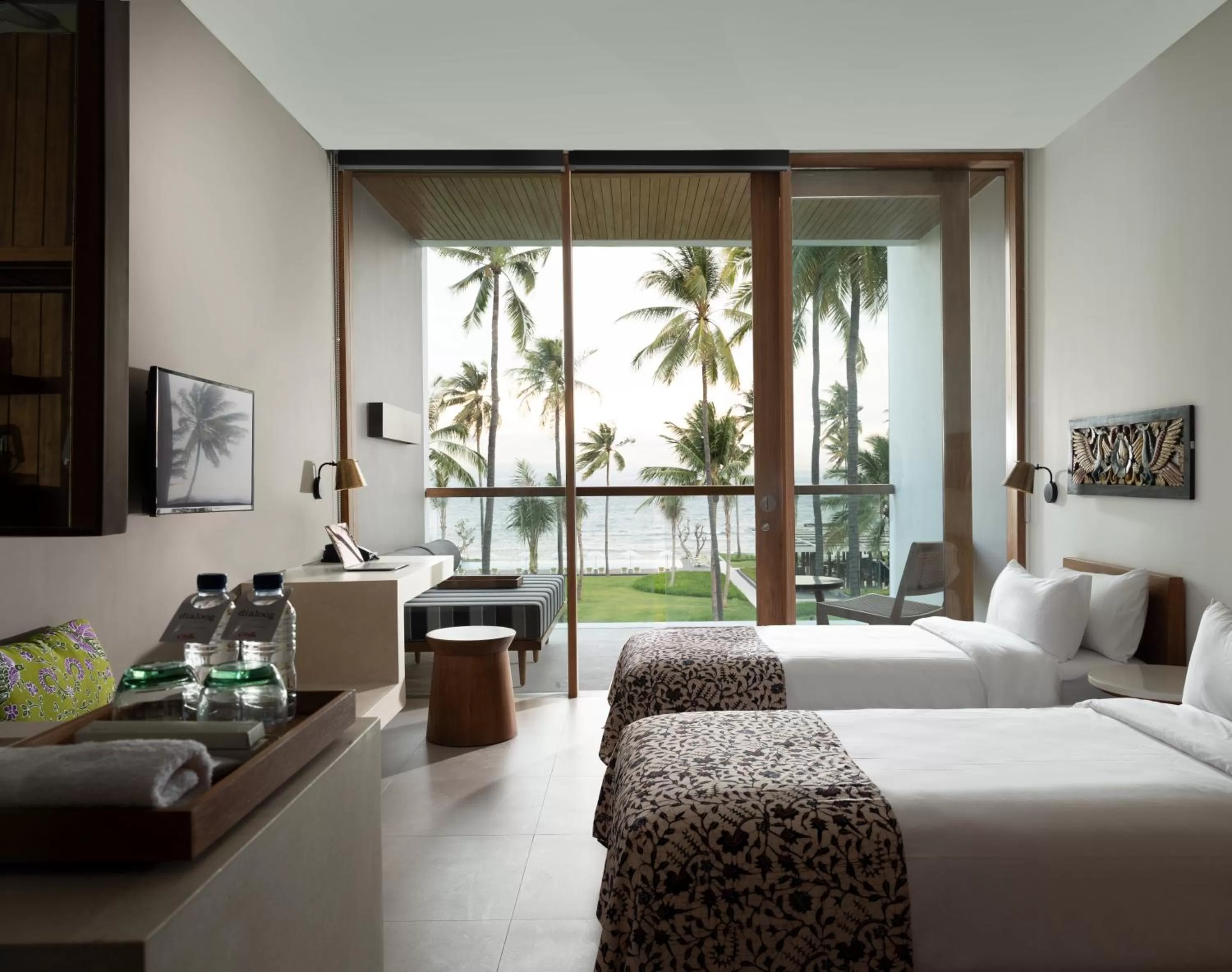 Deluxe Twin Room with Sea View in Dialoog Banyuwangi