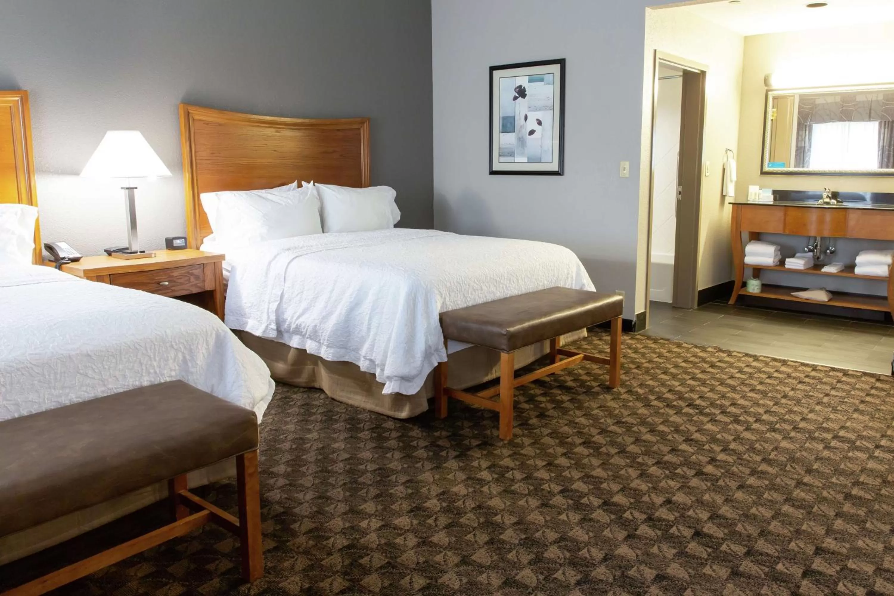 Queen Studio Suite with Two Queen Beds - Non-Smoking in Hampton Inn & Suites Chesapeake-Square Mall