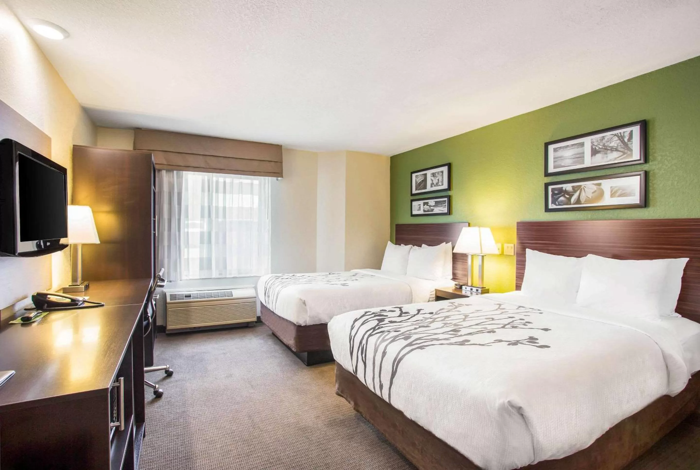 Double Room with Two Double Beds - Non-Smoking in Sleep Inn Kansas City International Airport