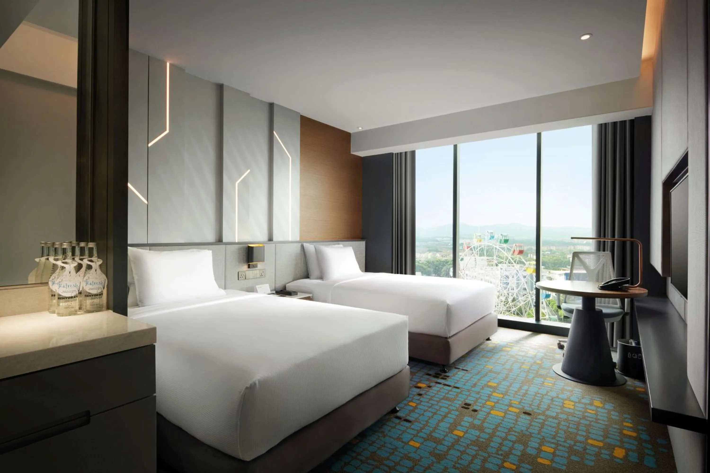 Deluxe Twin Room with Park View in Doubletree By Hilton Shah Alam I-City