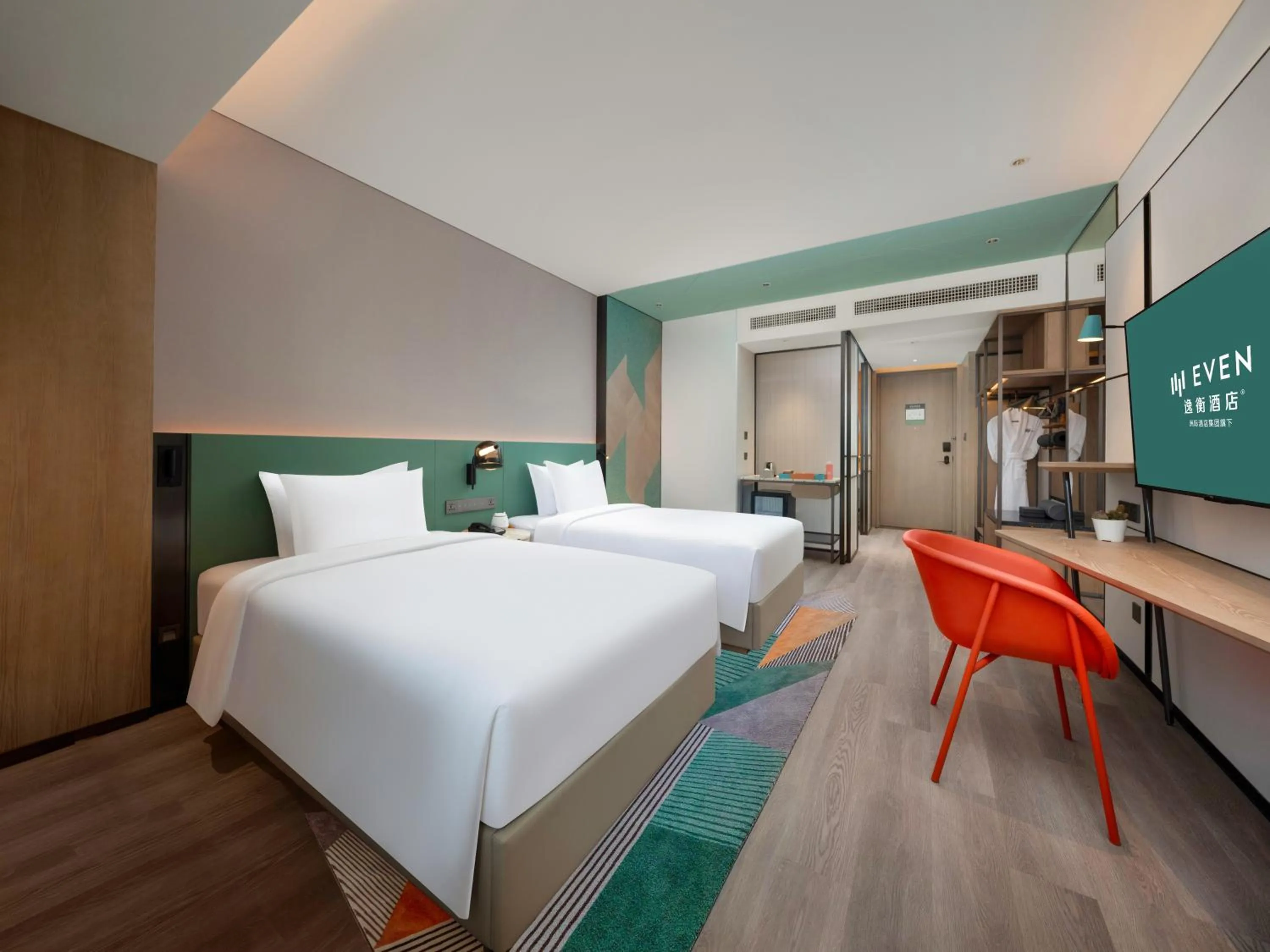 Standard Twin Room in EVEN Hotels Shenzhen Guangming Cloud Park by IHG