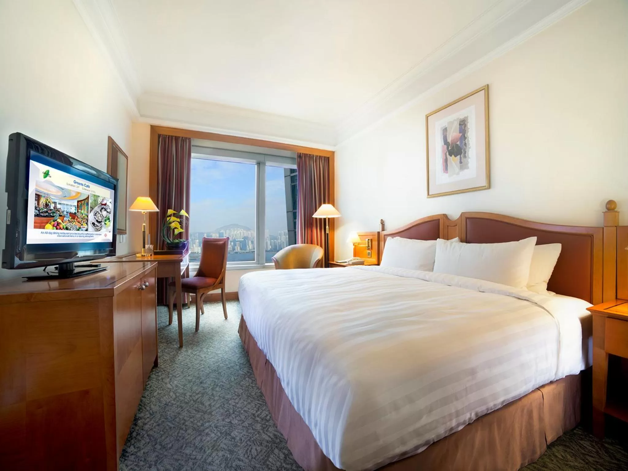 Superior Double or Twin Room with Side Harbor View in Harbour Plaza North Point
