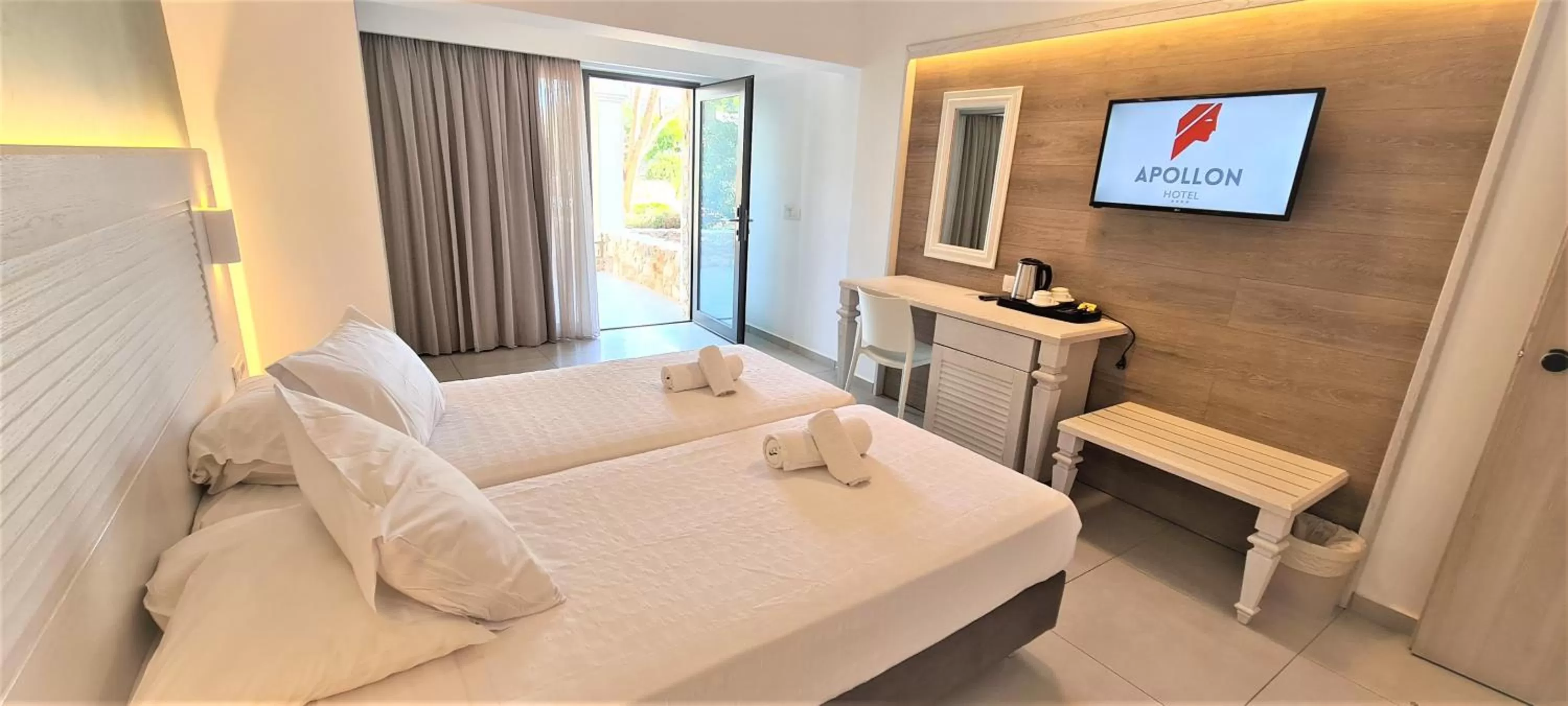 Family Room with Garden View in Apollon Hotel