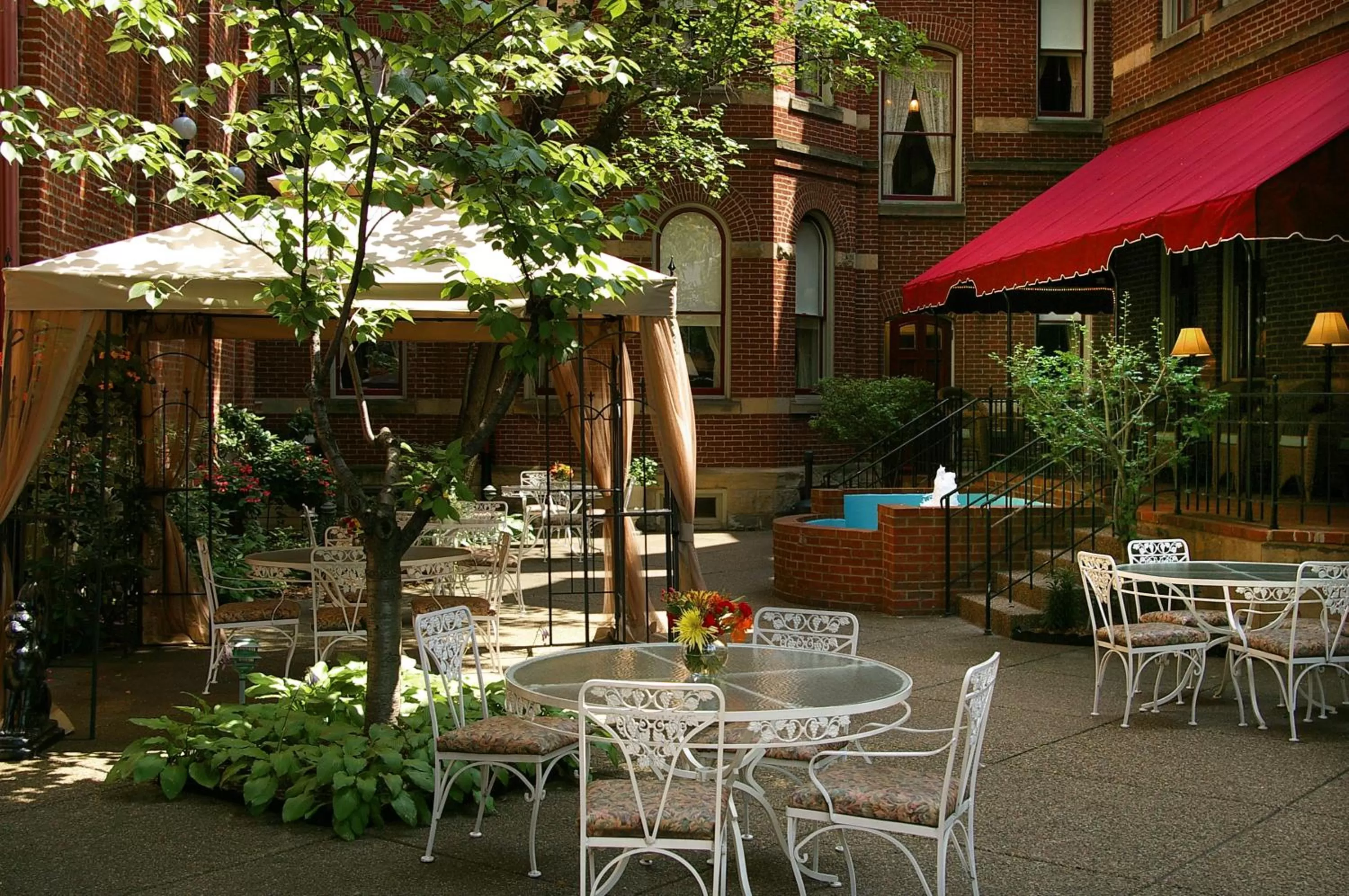 Patio in The Priory Hotel