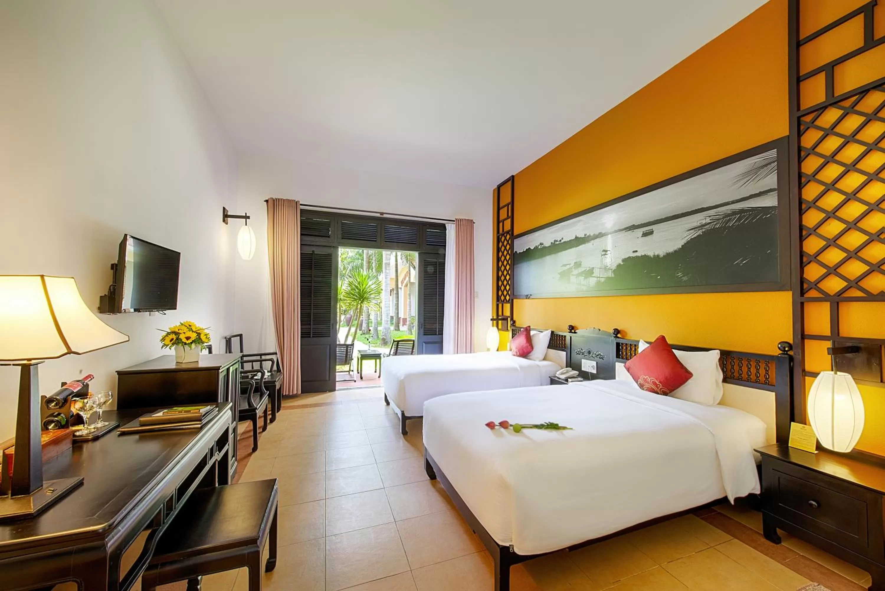 Superior Double or Twin Room with Garden View in Hoi An Beach Resort
