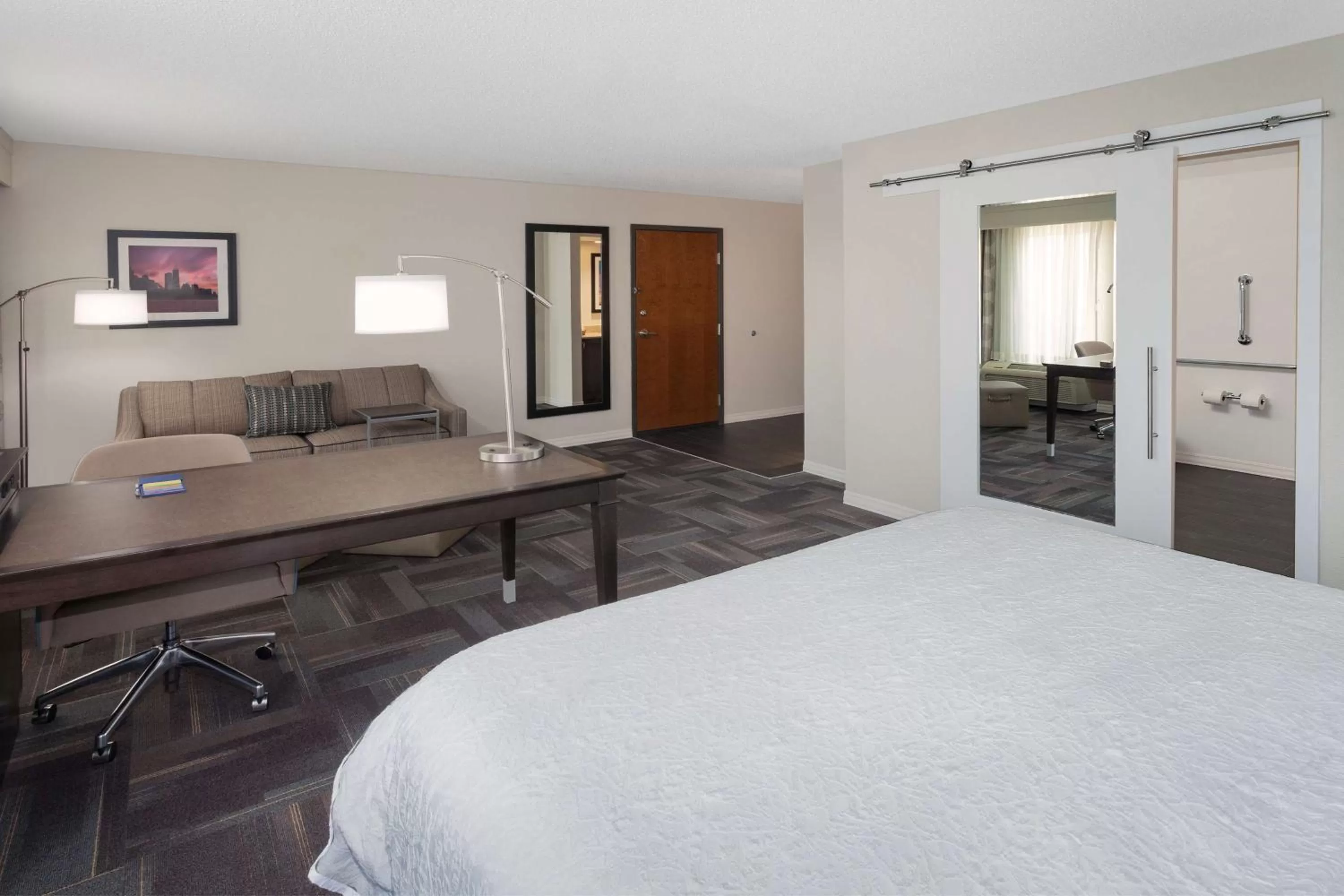 King Studio Suite with Sofa Bed - Non-Smoking in Hampton Inn & Suites Munster