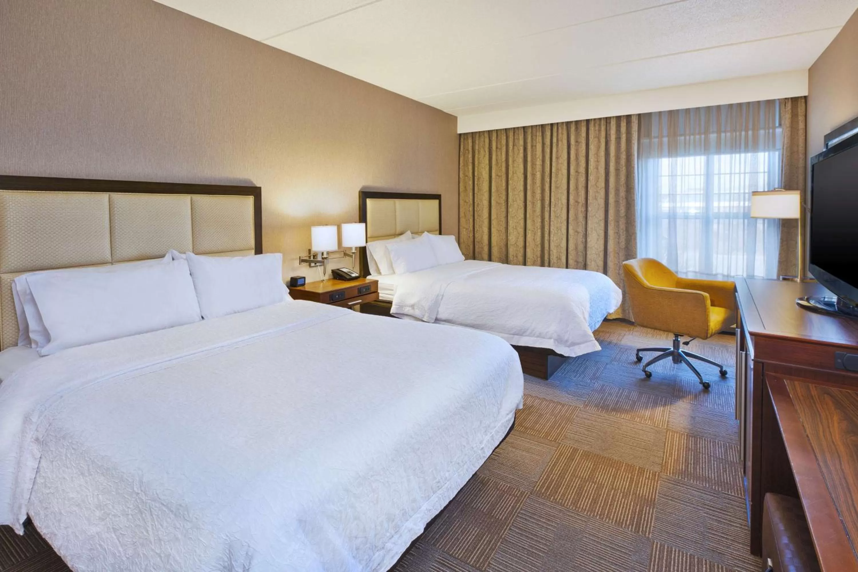 Room with Two Queen Beds - Non-Smoking in Hampton Inn & Suites Providence-Warwick Airport