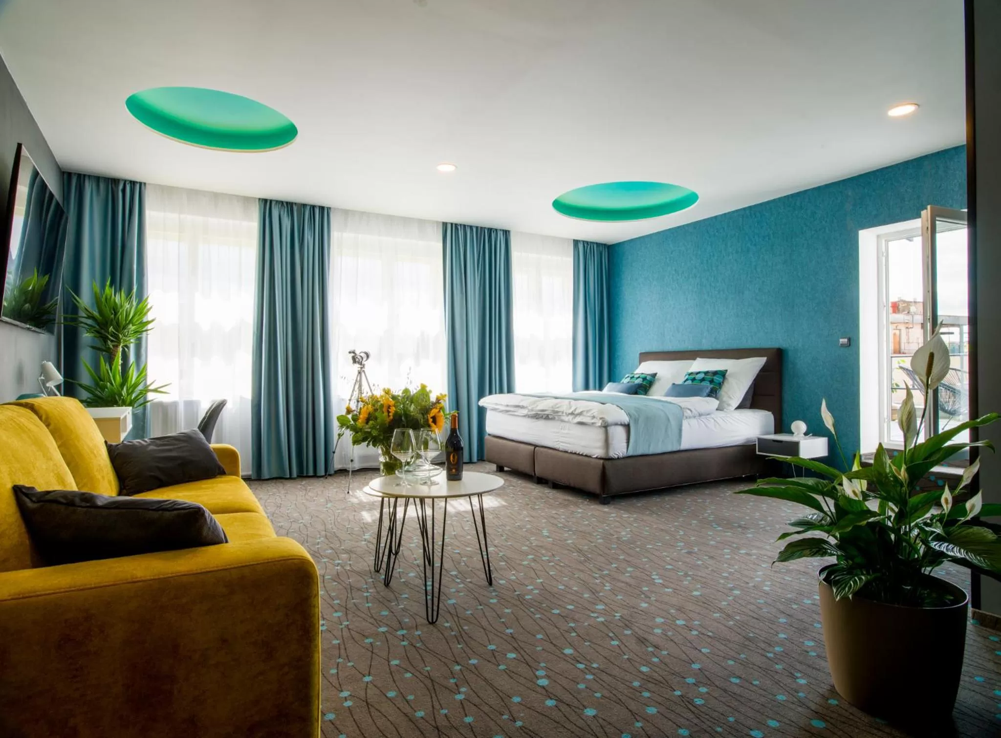 Deluxe Suite with Terrace in Rooftop Planet Prague Hotel