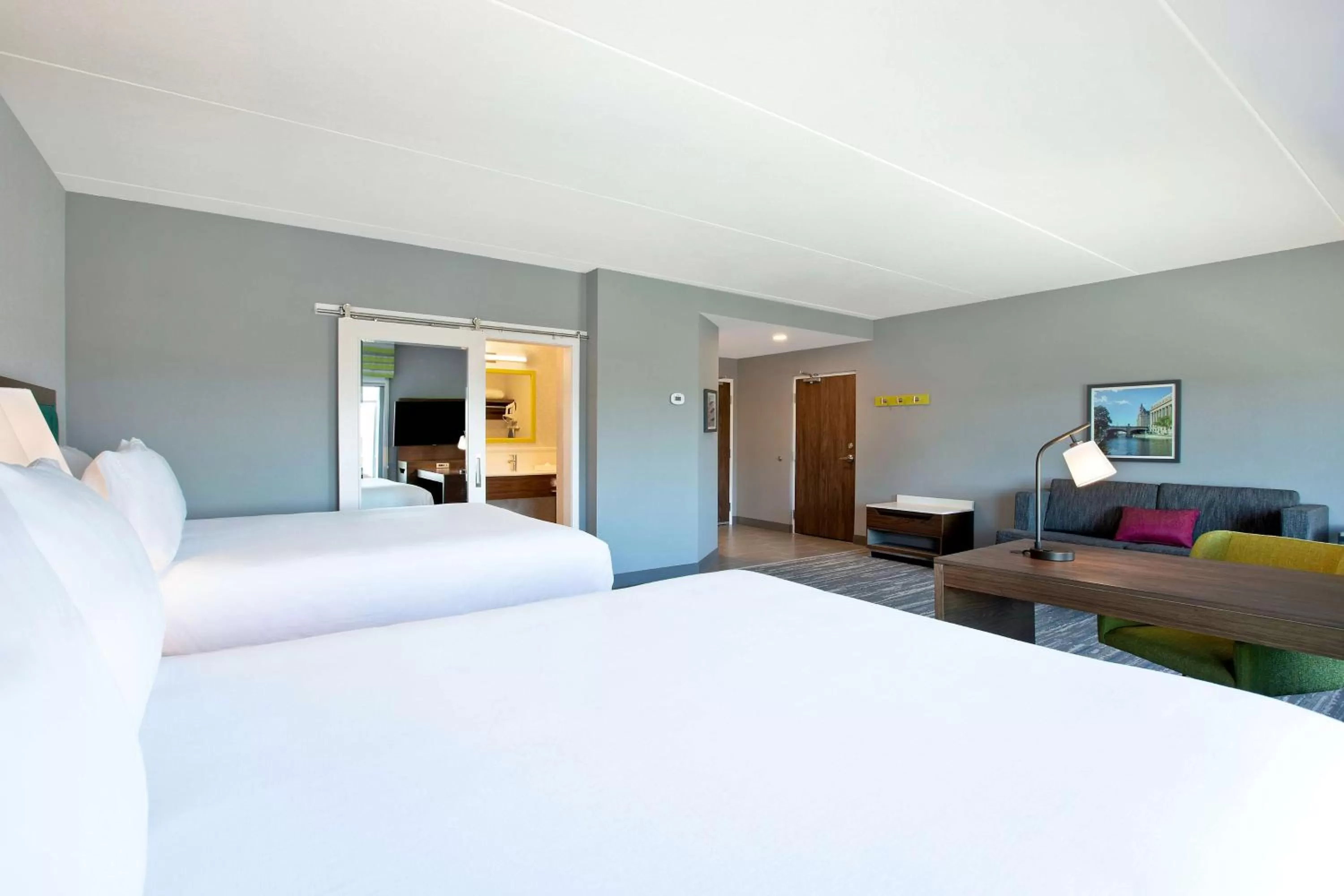 Queen Studio Suite with Two Queen Beds - Non-Smoking in Hampton Inn & Suites Ottawa West, Ontario, Canada