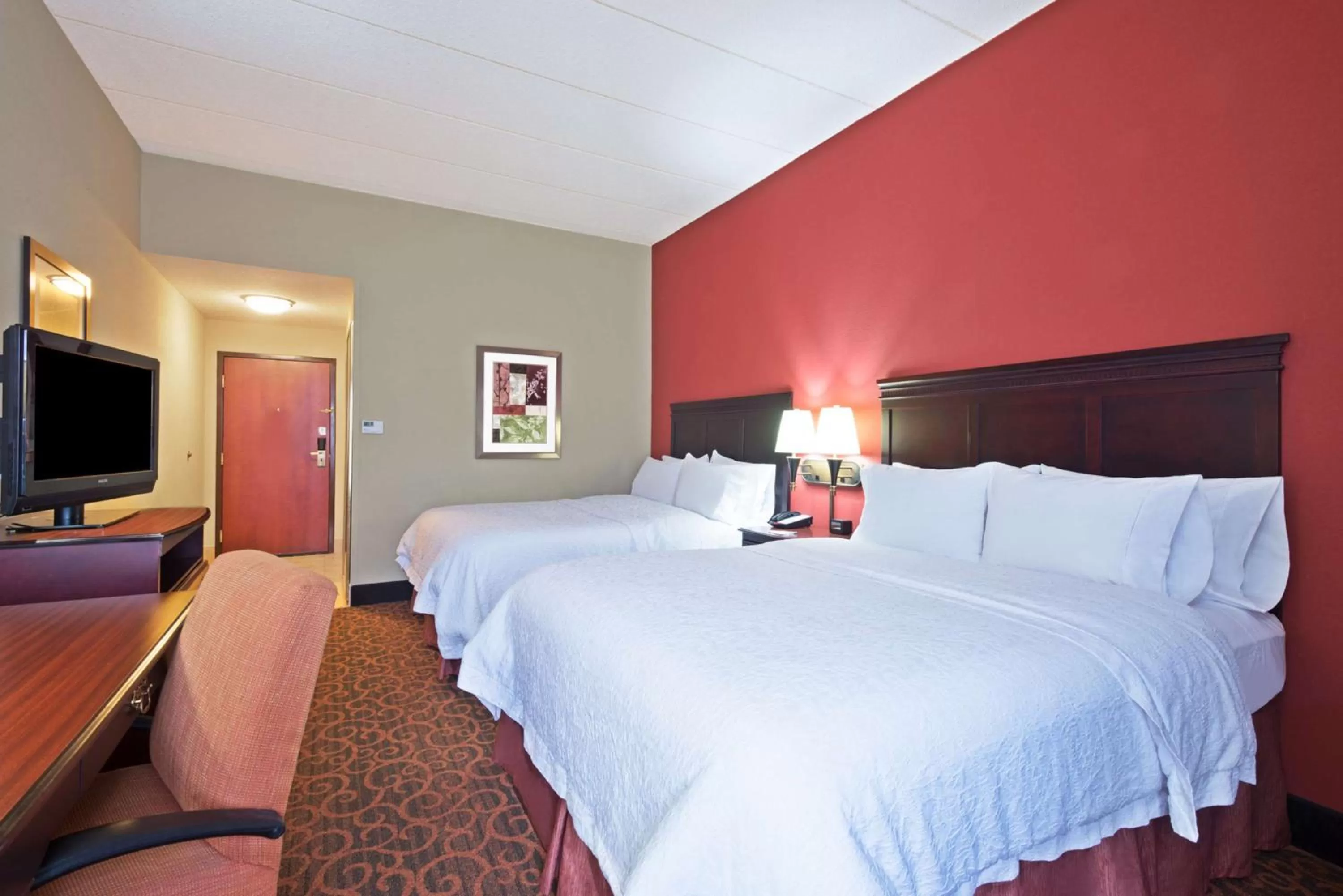 Queen Room with Two Queen Beds in Hampton Inn Winfield Teays Valley