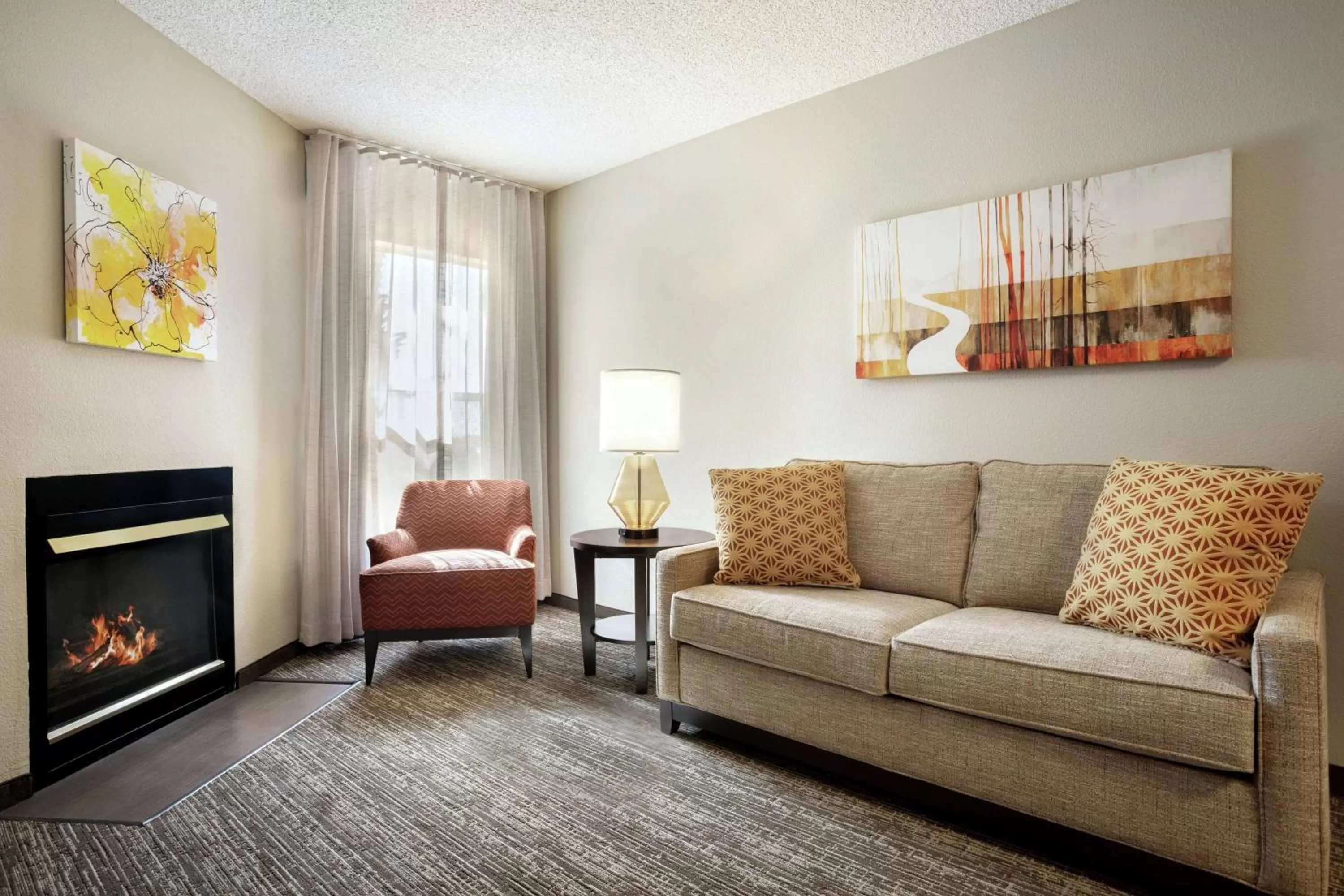 Double Suite with Fireplace in Homewood Suites by Hilton Phoenix-Chandler
