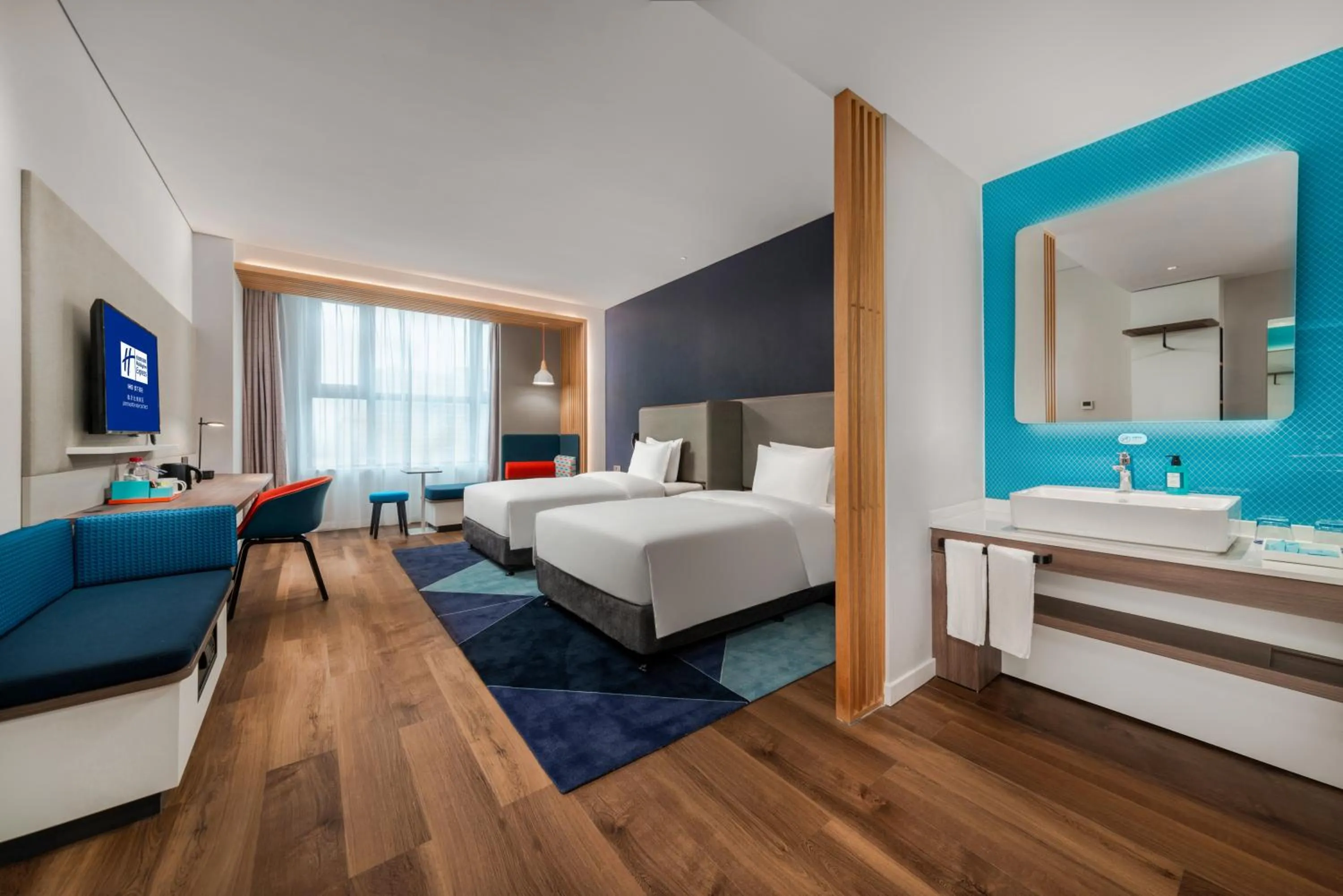 Standard Twin Room with Extra Floor Space in Holiday Inn Express Linyi North New District by IHG