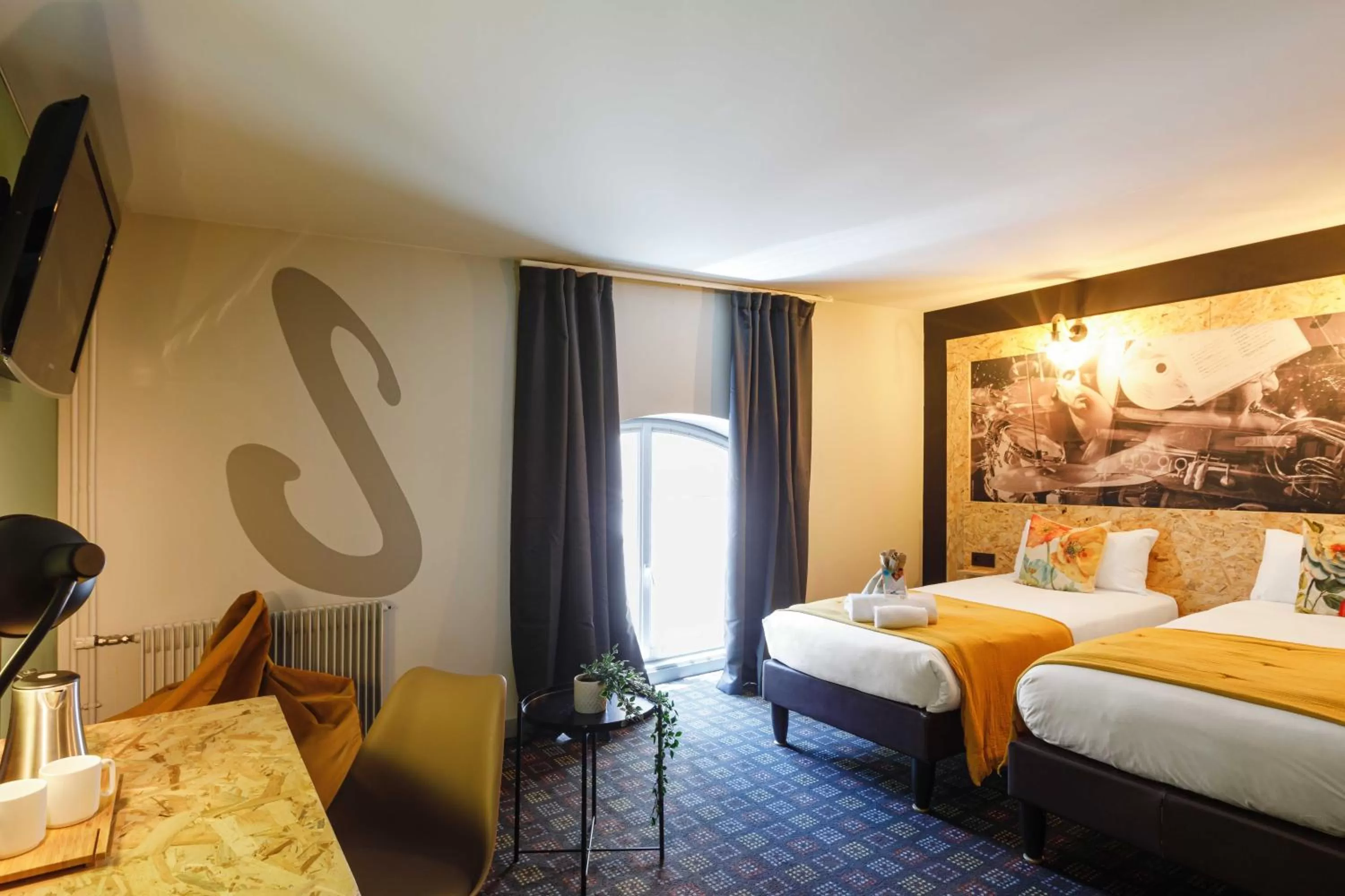 Bedroom, Bed in Greet Hotel Lyon Confluence