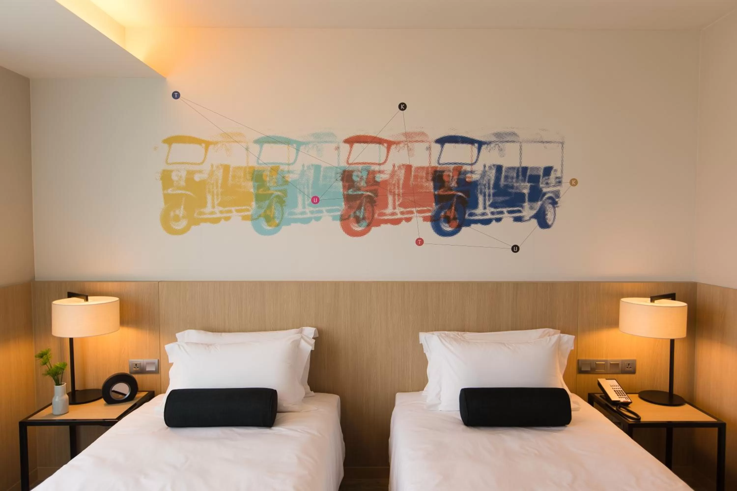 Deluxe Twin Room in Modena by Fraser Bangkok